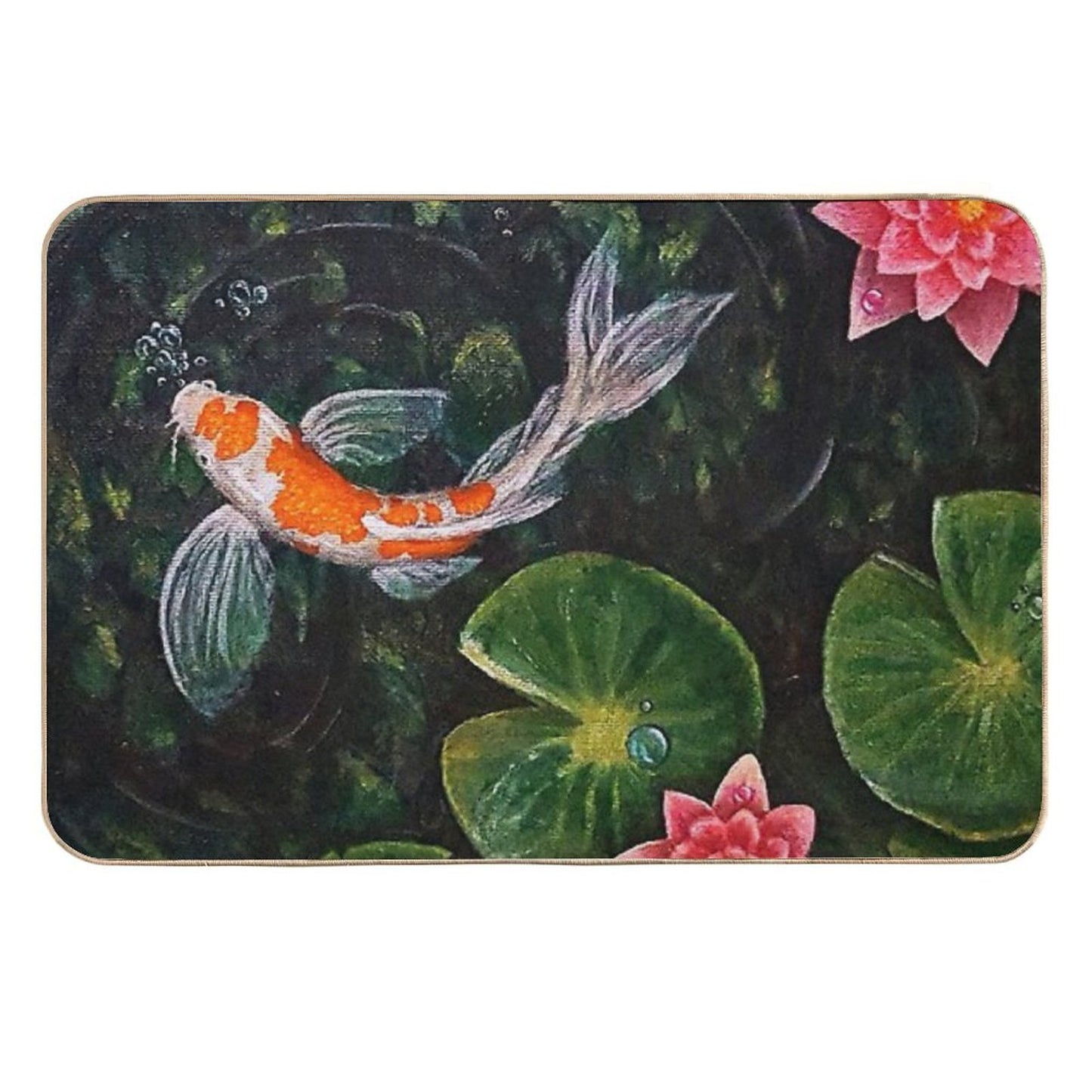 Koi Pond Eco-Friendly Bath Mat