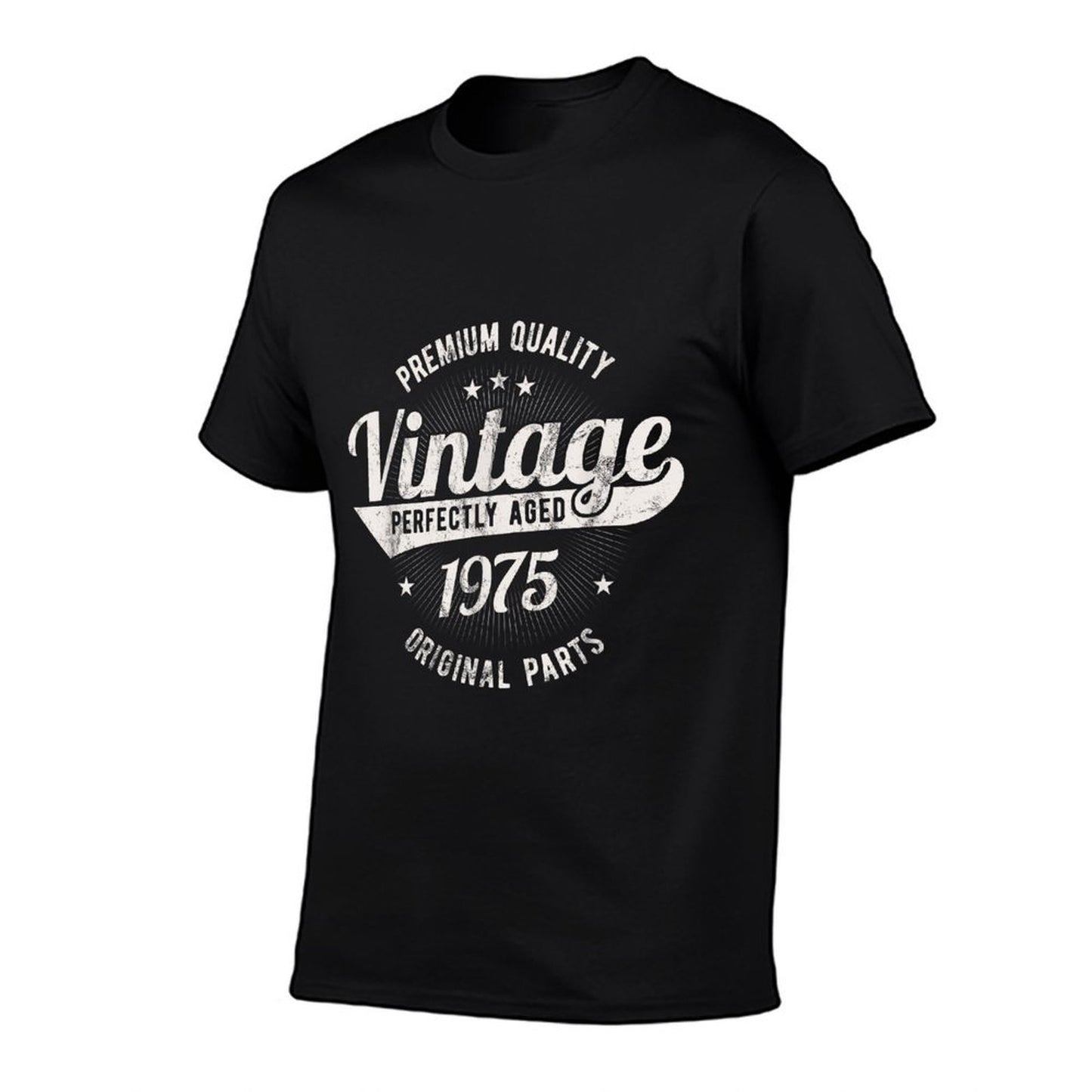 Vintage Born In 1975 Classic 50th Birthday High-quality Stitching T-Shirt