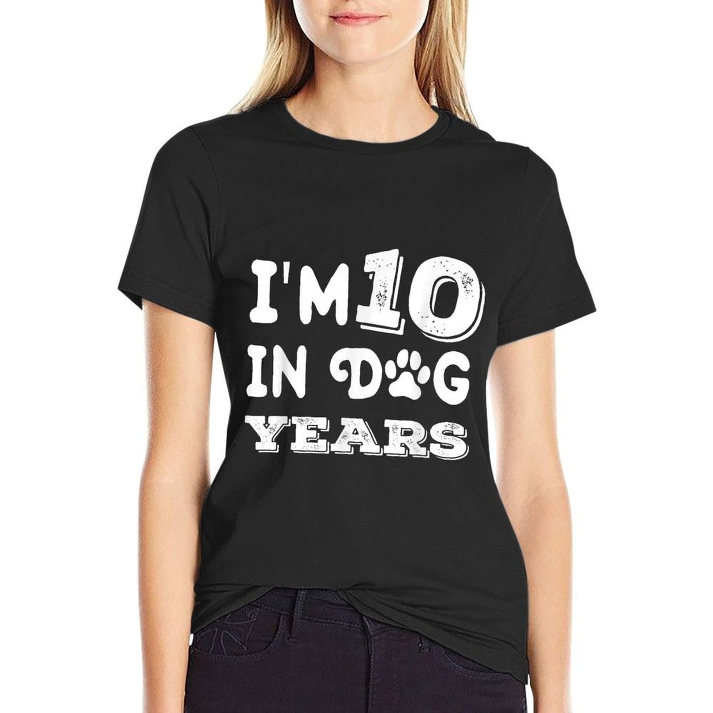 I'm 10 In Dog Years Funny Cute 70th Birthday Affordable Price T-Shirt