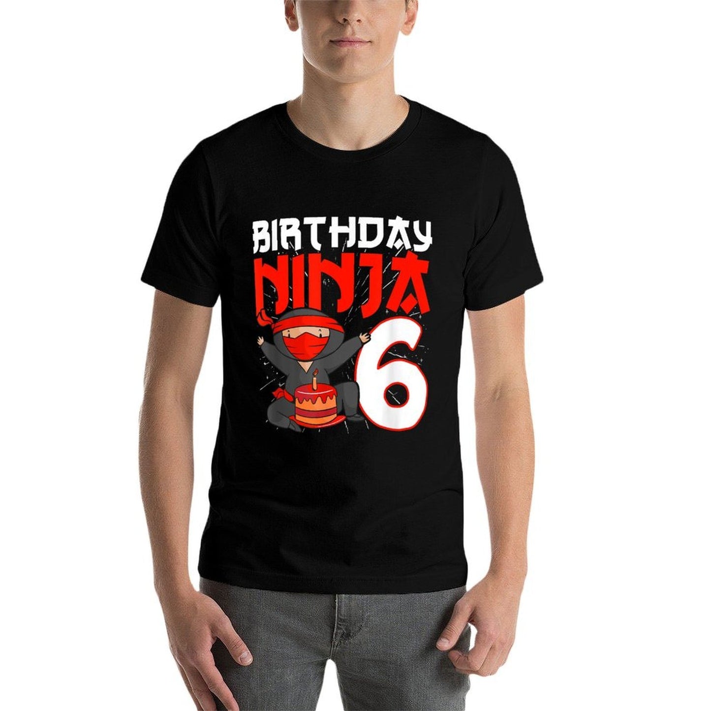 I'm 6 Bday Ninja Party Cute 6th Birthday Kids Ninja Eco-friendly Material T-Shirt