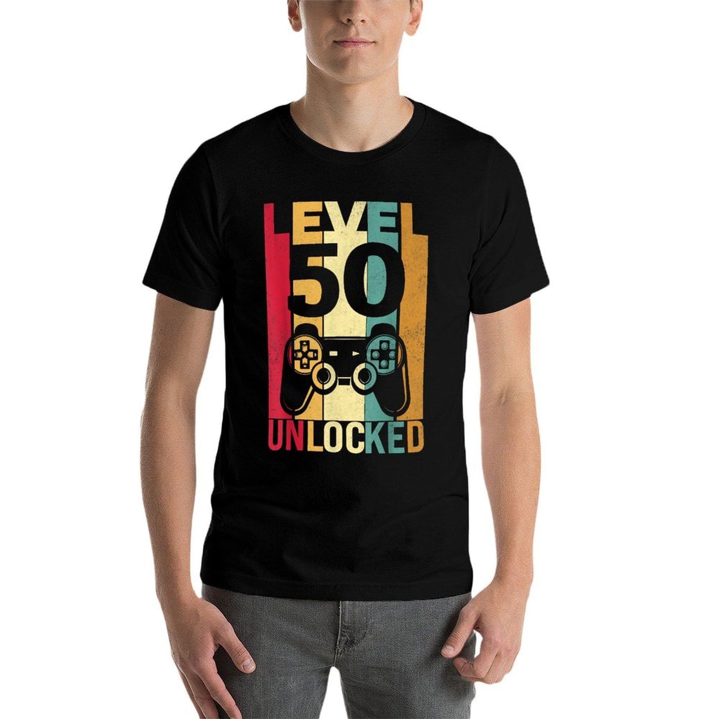 1971 1972 Birthday Men Male Him Fun 50 Funny 50th Birthday Oversized Silhouette T-Shirt