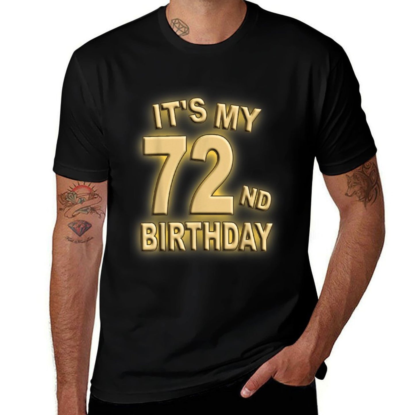 Funny Its My 72nd Birthday Happy 72 Year Old Birthday Party Summer-ready Fabric T-Shirt