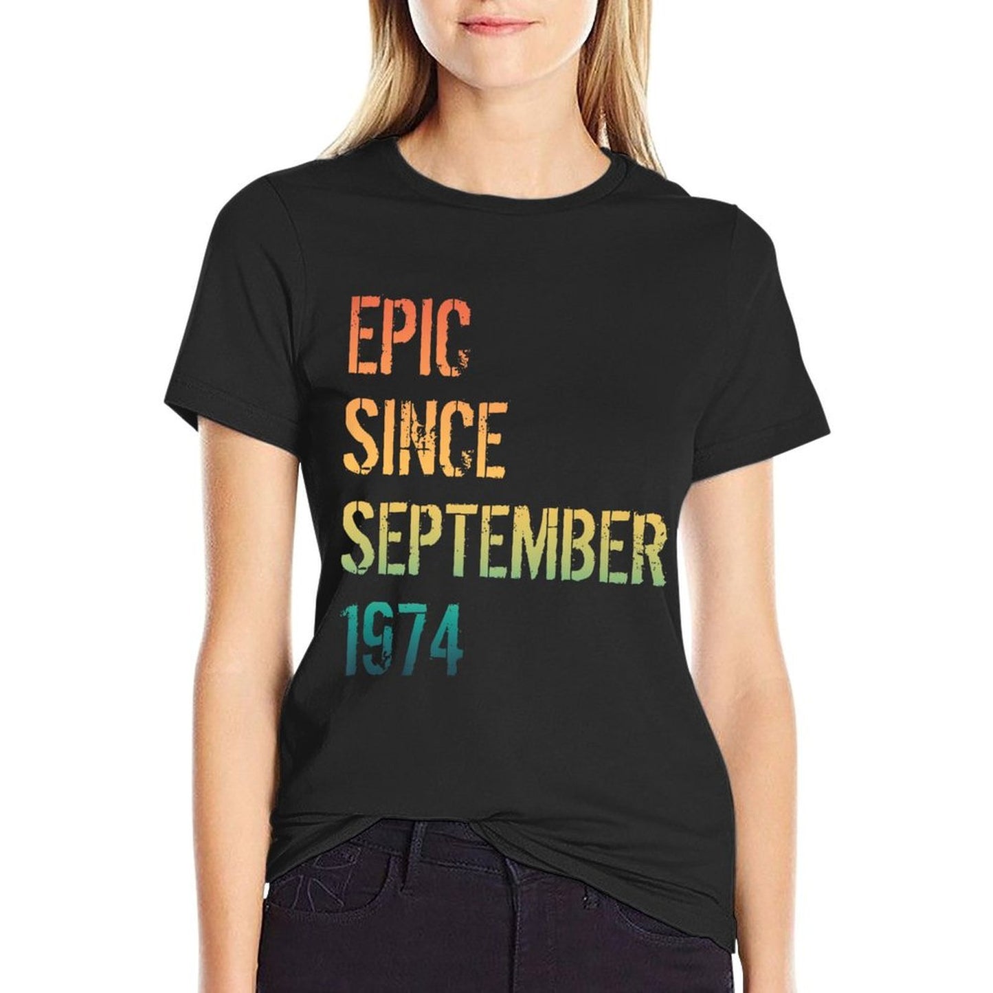 50th Birthday Men Women Born September 1974 Premium Quick-drying T-Shirt