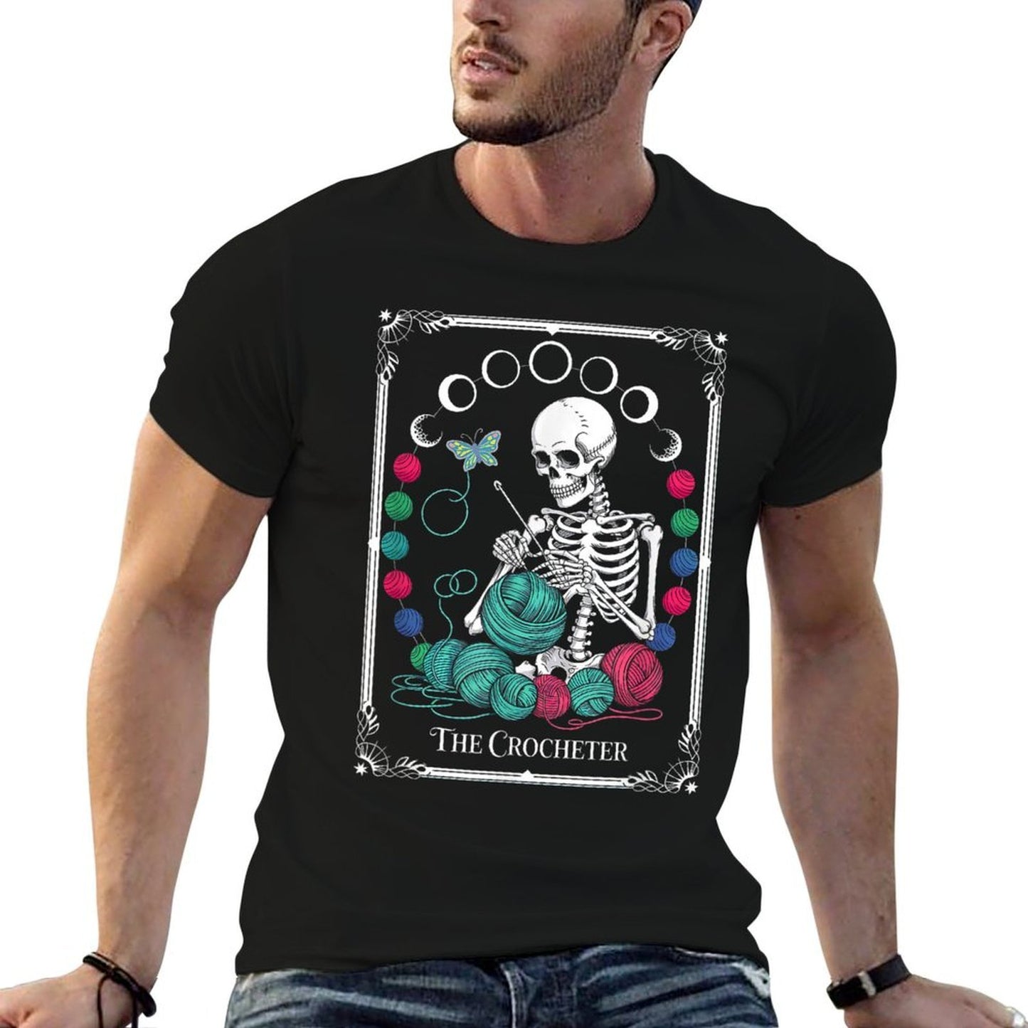 The Crocheter Tarot Card Funny Yarn Design Versatile T-Shirt