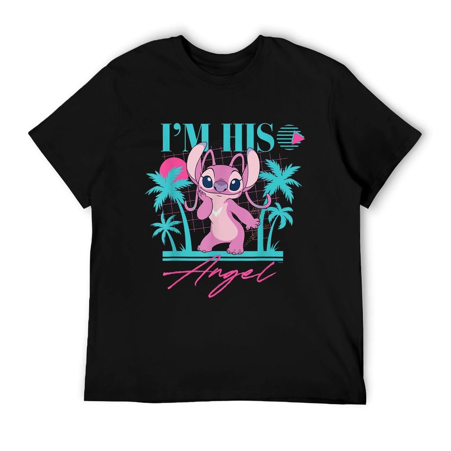Stitch Retro ’90s Couples Matching I’m His Angel Breathable T-Shirt