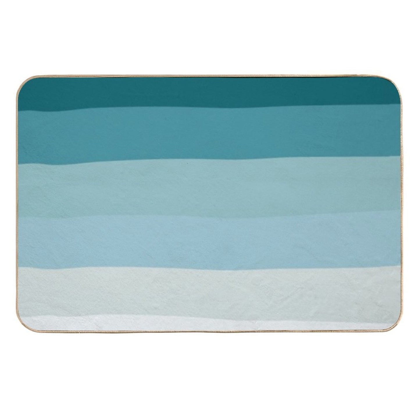 Minimalist Ocean Color Stripes Absorbent Bath Mat