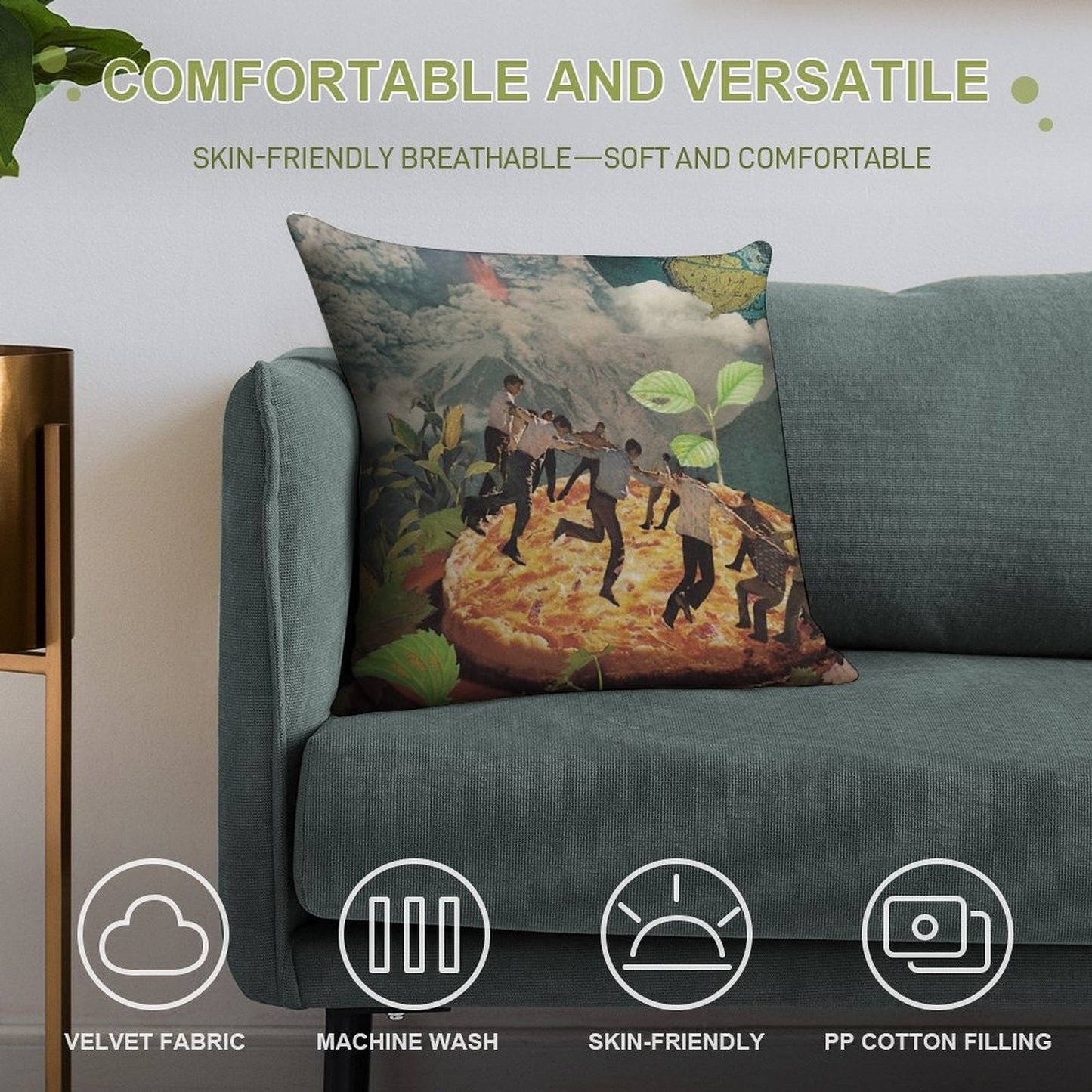 Pompeii Soft Gift Ready Throw Pillow