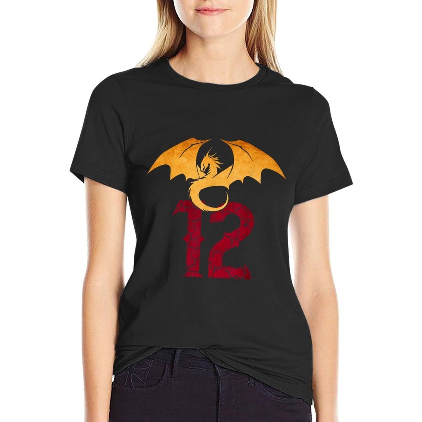 12 Year Old Birthday Dragon Fantasy 12th Bday Boy Relaxed-fit T-Shirt