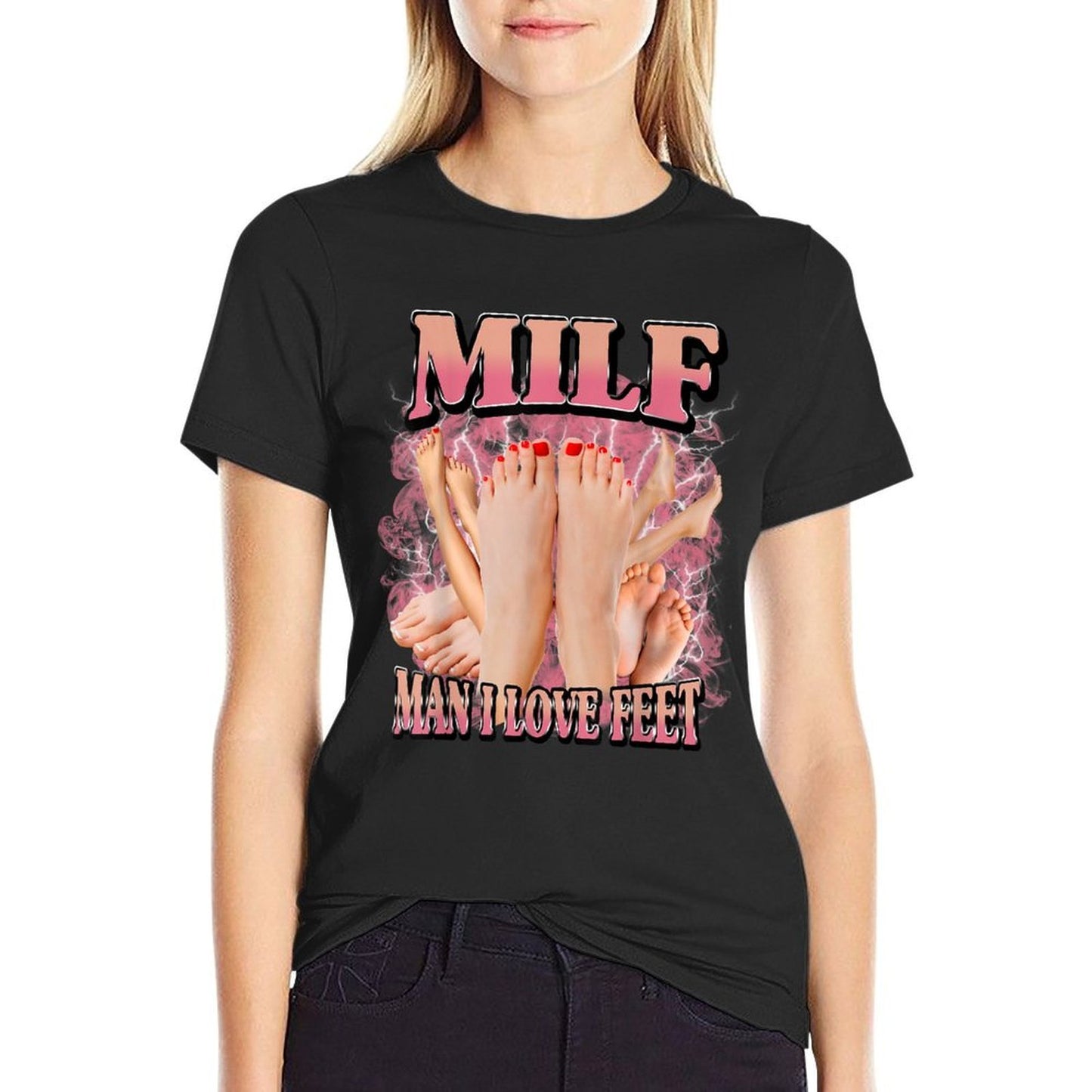 MILF Man I Love Feet Funny Lightweight T-Shirt