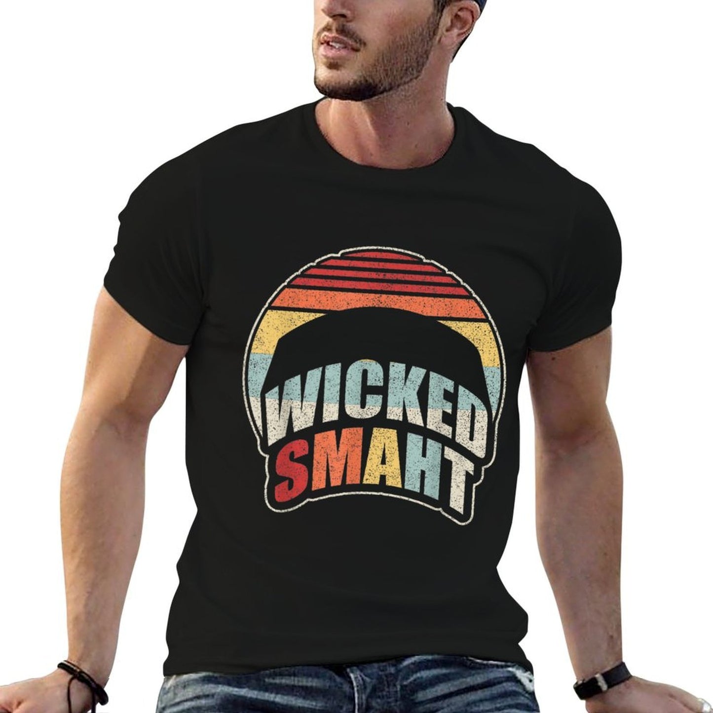 Vintage Retro Wicked Smaht Trendy Pattern T-Shirt
