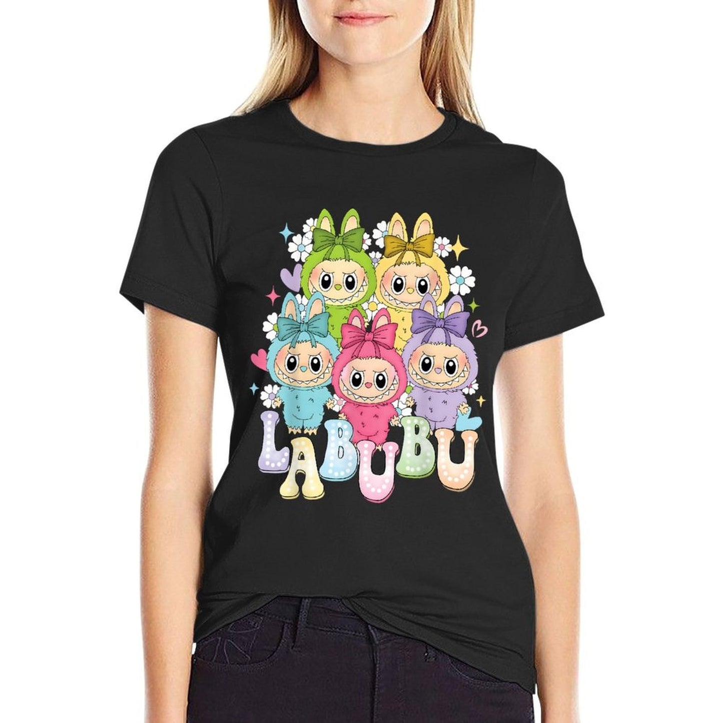 Cute Labubu The Monsters Funny Labubu Lover Men Women Kid Relaxed-fit T-Shirt