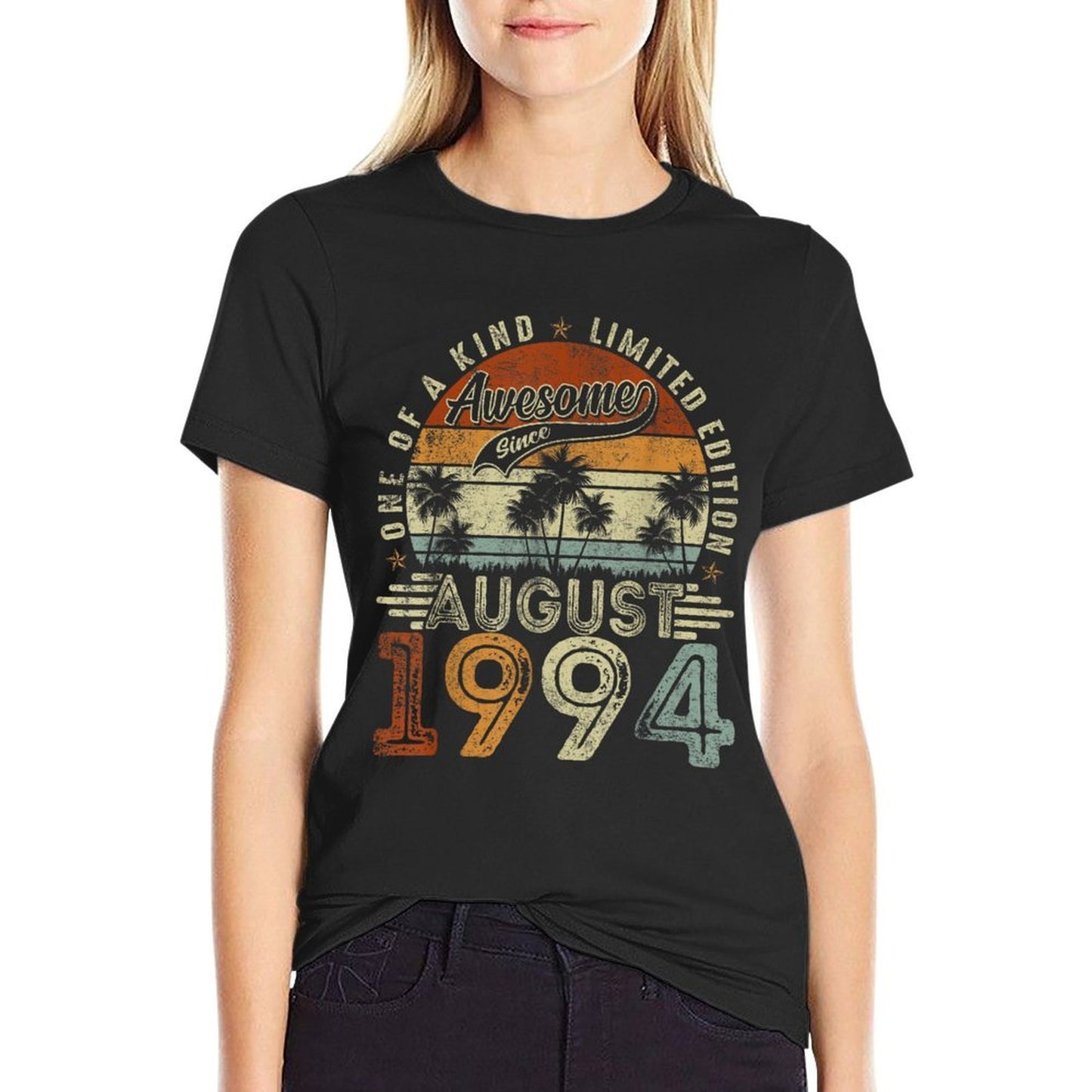 30 Years Old Born In August 1994 Vintage 30th Birthday Men Quick-drying T-Shirt