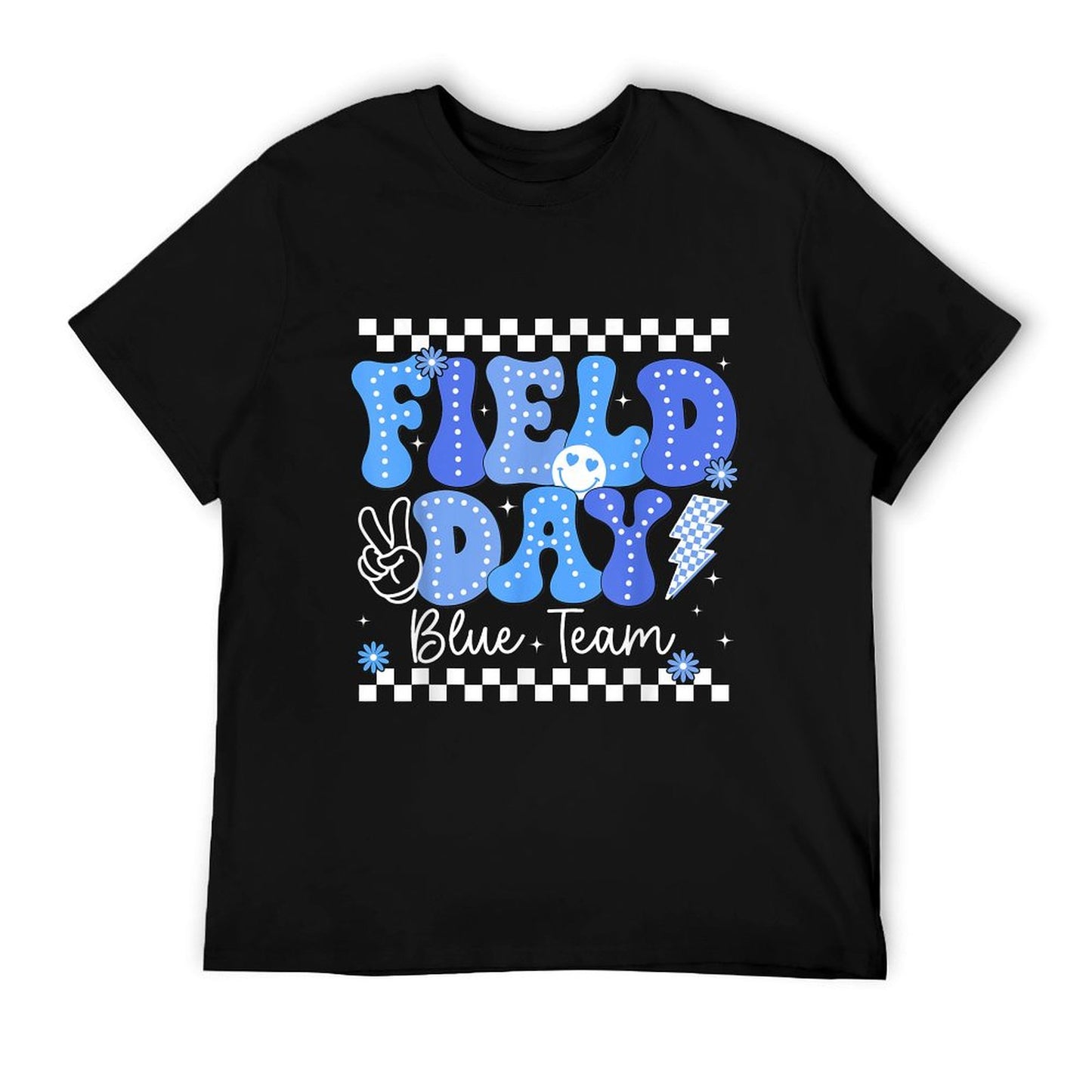 Field Day Trip Blue Team Color Game Competition Boys Girls Eco-friendly Material T-Shirt