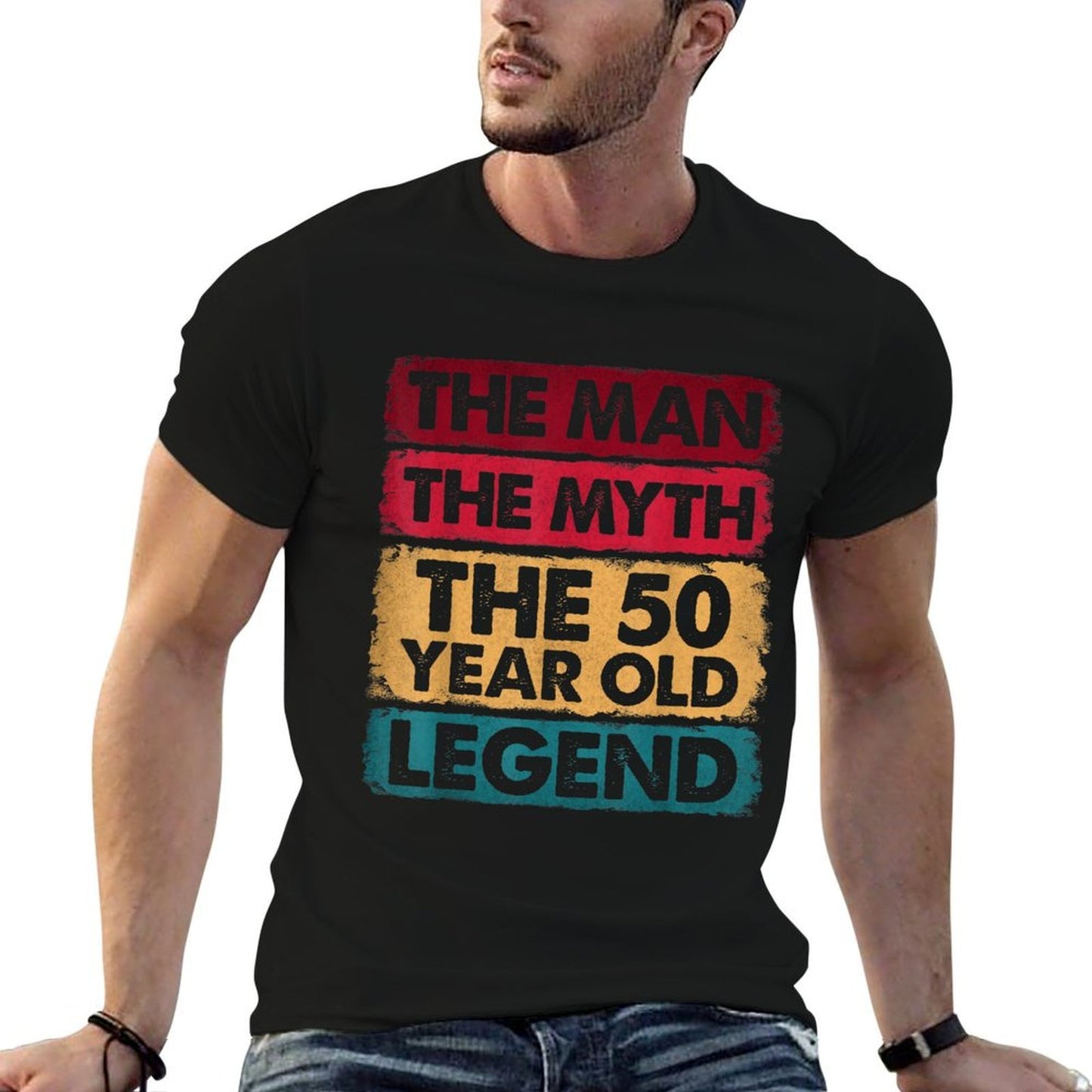 50th Birthday 50 Year Old Gifts Legend Limited Edition Slim-fit Cut T-Shirt