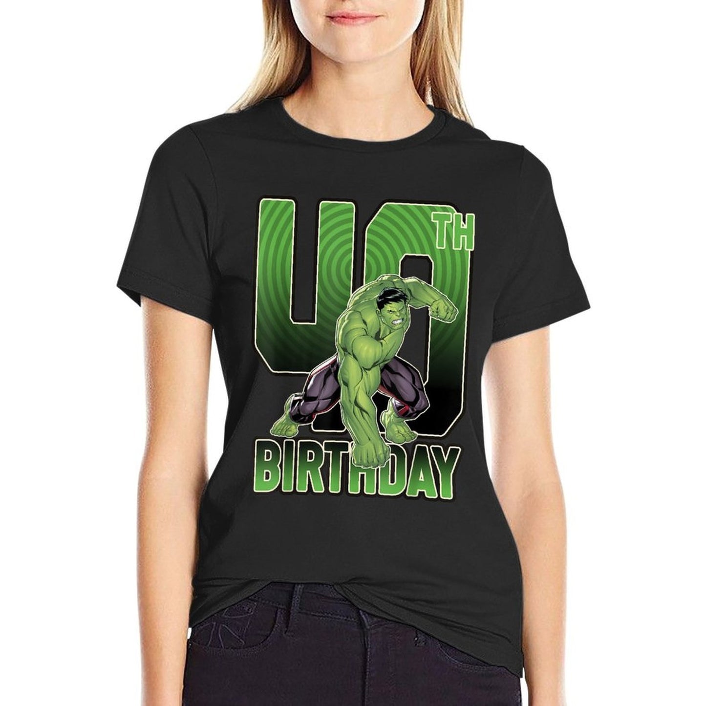 Marvel Hulk Smash 40th Birthday Graphic Classic T-Shirt