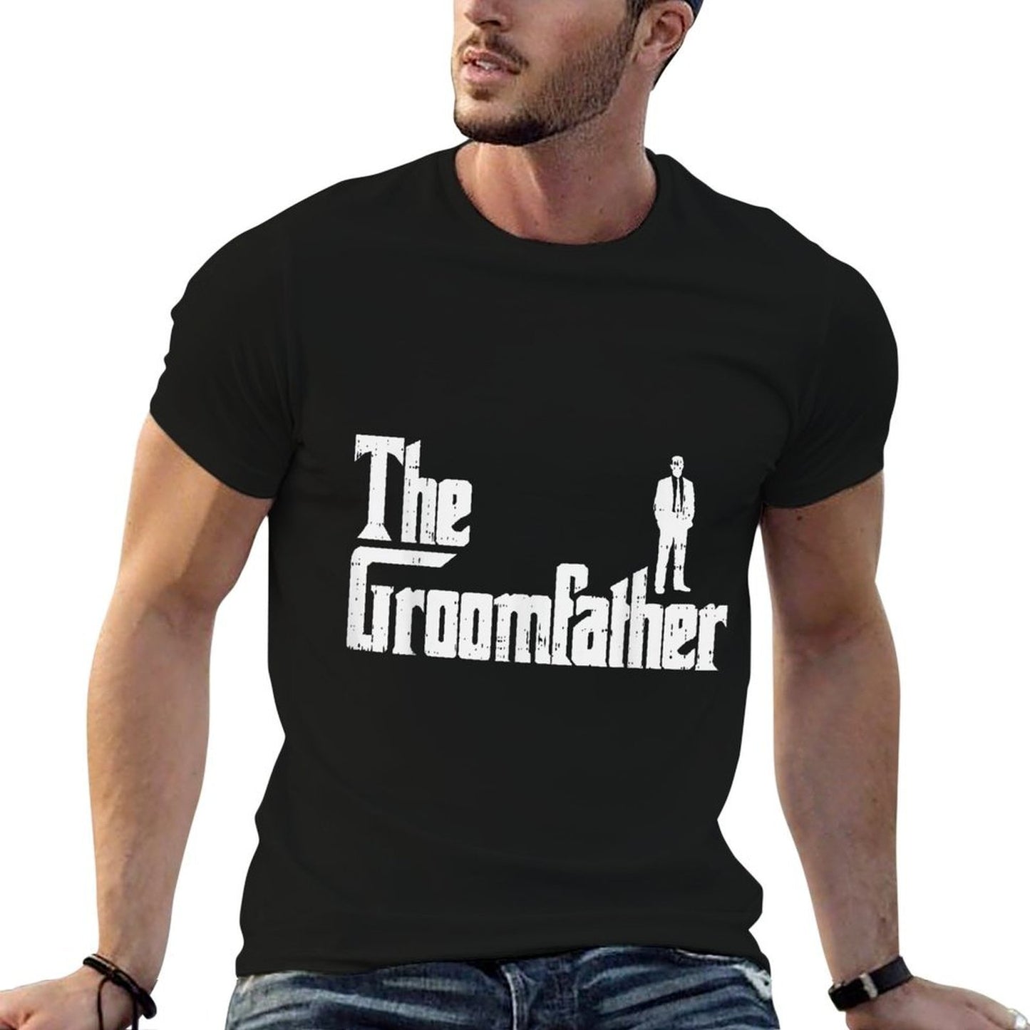 Groom Father Funny Wedding Party Rehearsal Dinner Dad Gift Wrinkle-resistant T-Shirt