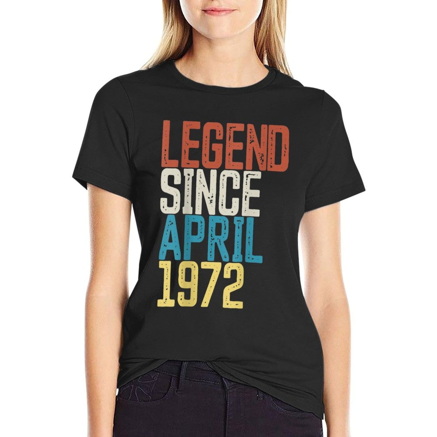 50th Birthday Vintage Born in April 1972 Birthday Classic T-Shirt
