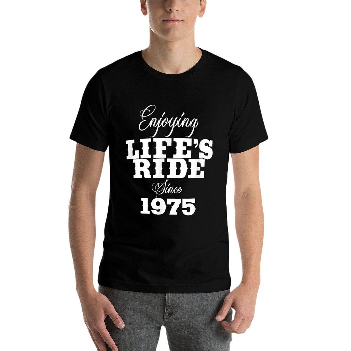 50 Year Old Motorcycle Rider Motorcyclist 1975 50th Birthday Graphic-printed T-Shirt