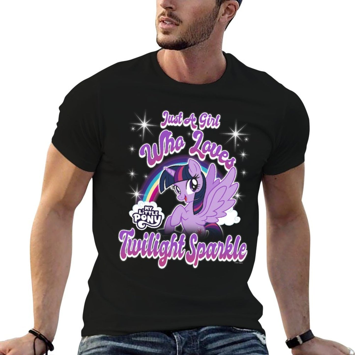 My Little Pony Friendship Is Magic Girl Twilight Sparkle Ribbed Collar T-Shirt