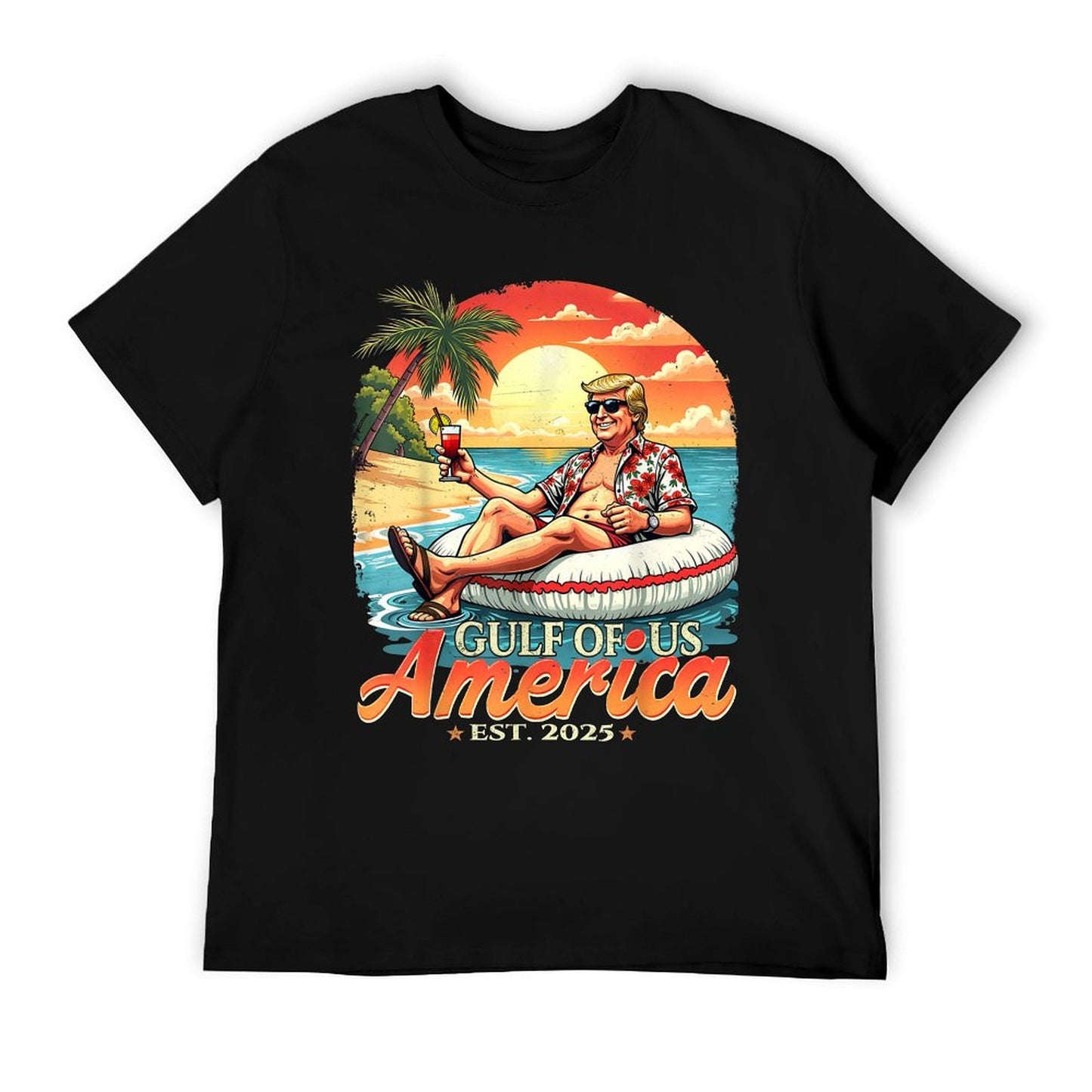 Vintage Funny Trump America's Gulf Trump Merchandise Quick-drying T-Shirt