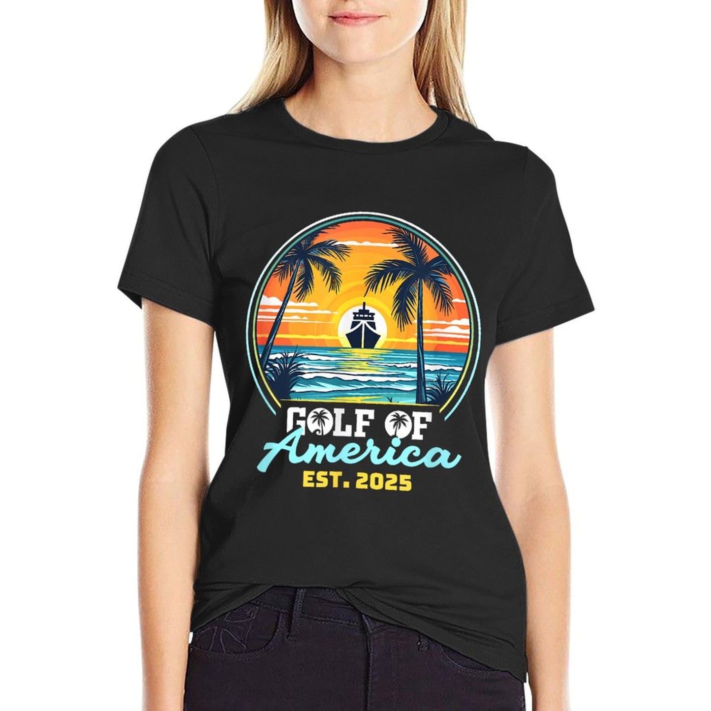 Funny USA America Shirt Gulf Of Us America Est 2025 Eco-friendly Material T-Shirt