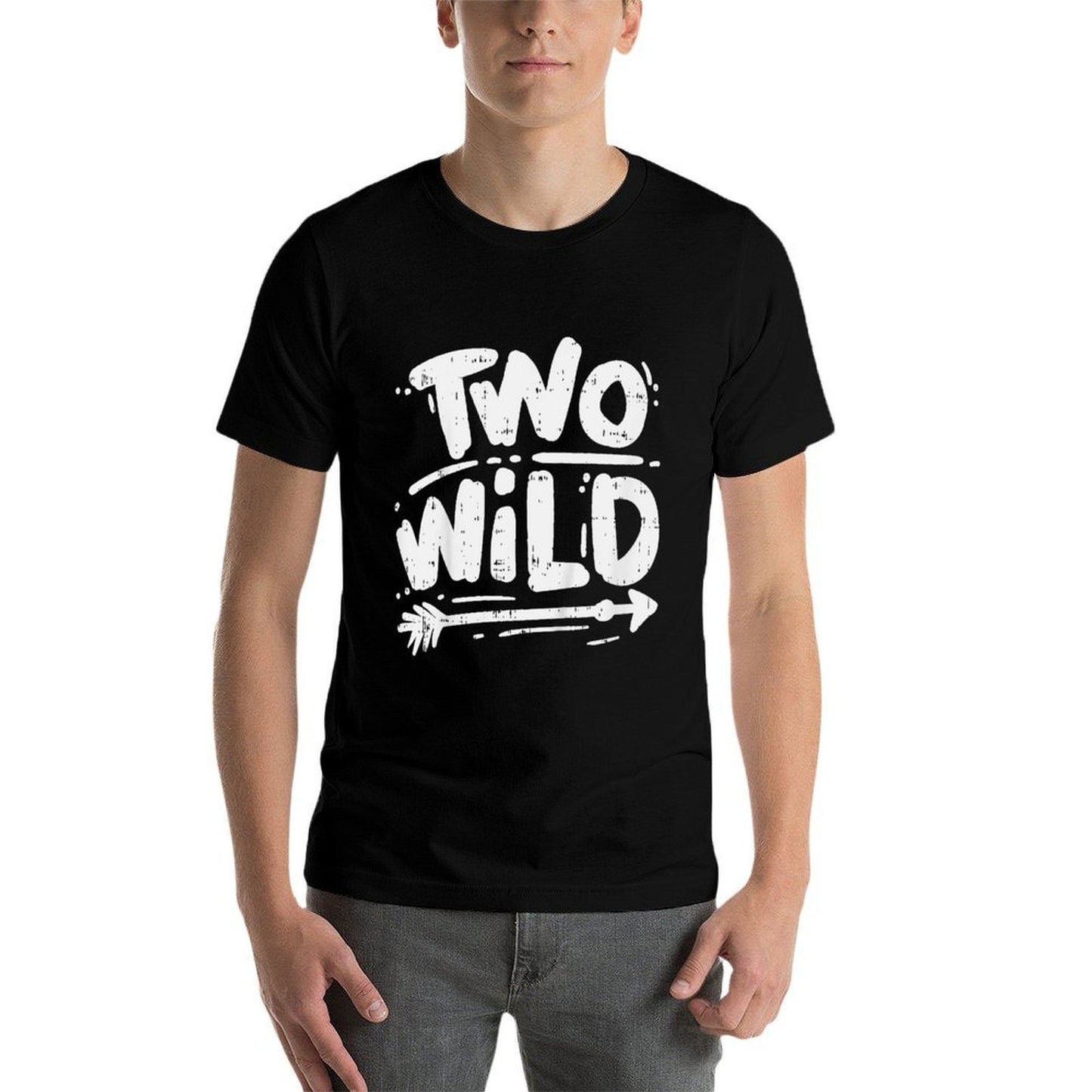 Kids Two Wild Funny Second 2nd Birthday Party Boys Girls Gift Fade-proof Color T-Shirt
