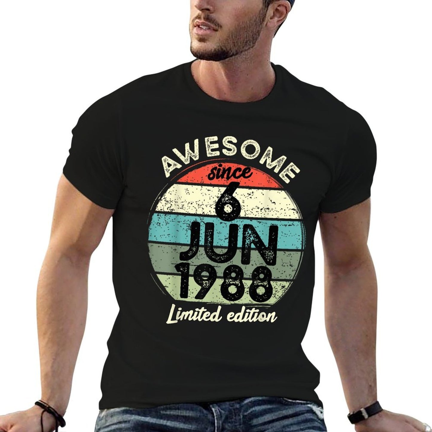35 Year Old Birthday 6 June 1988 35th Birthday Cotton T-Shirt