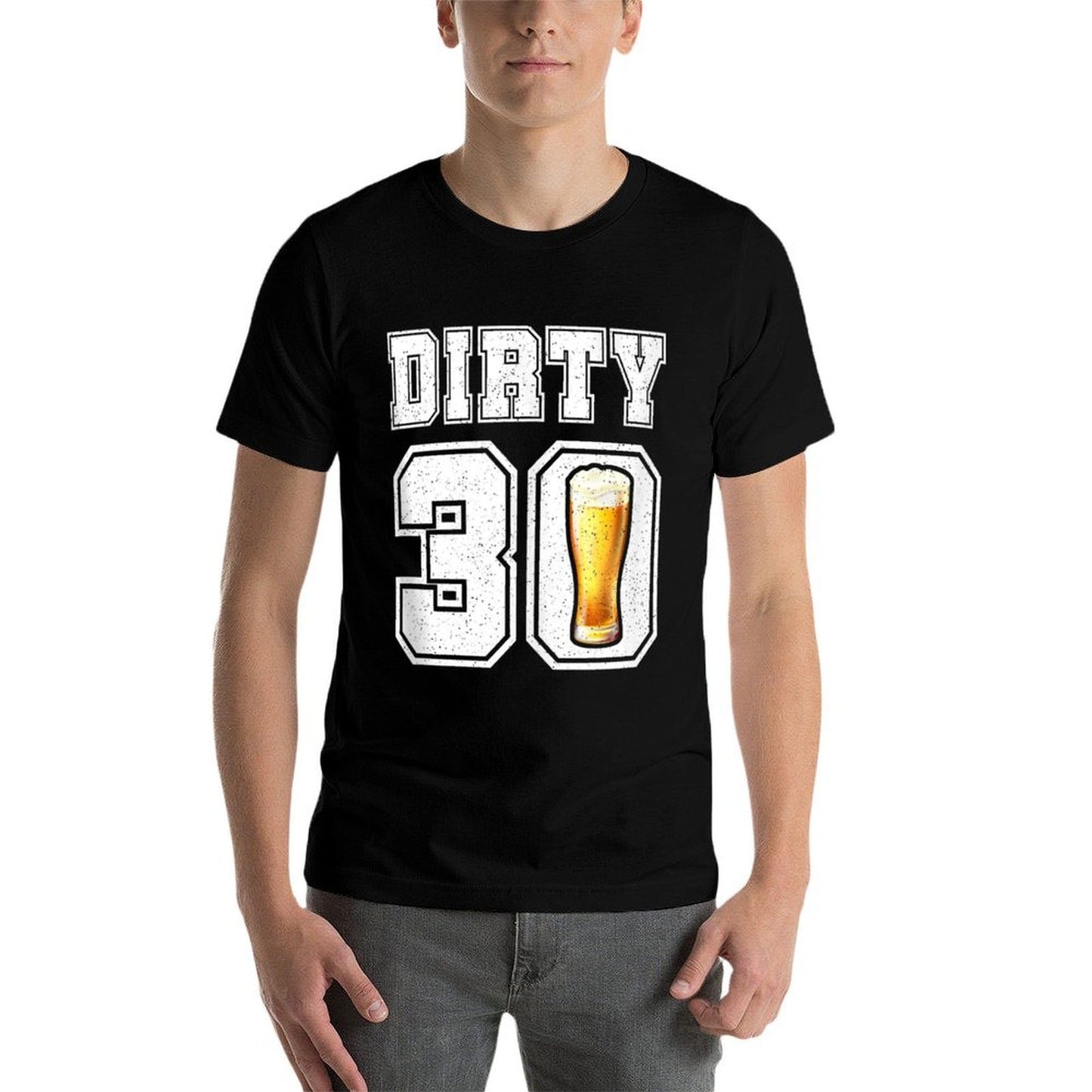 Hello 30! Dirty 30. Vintage Dirty Thirty Birthday Tagless Design T-Shirt