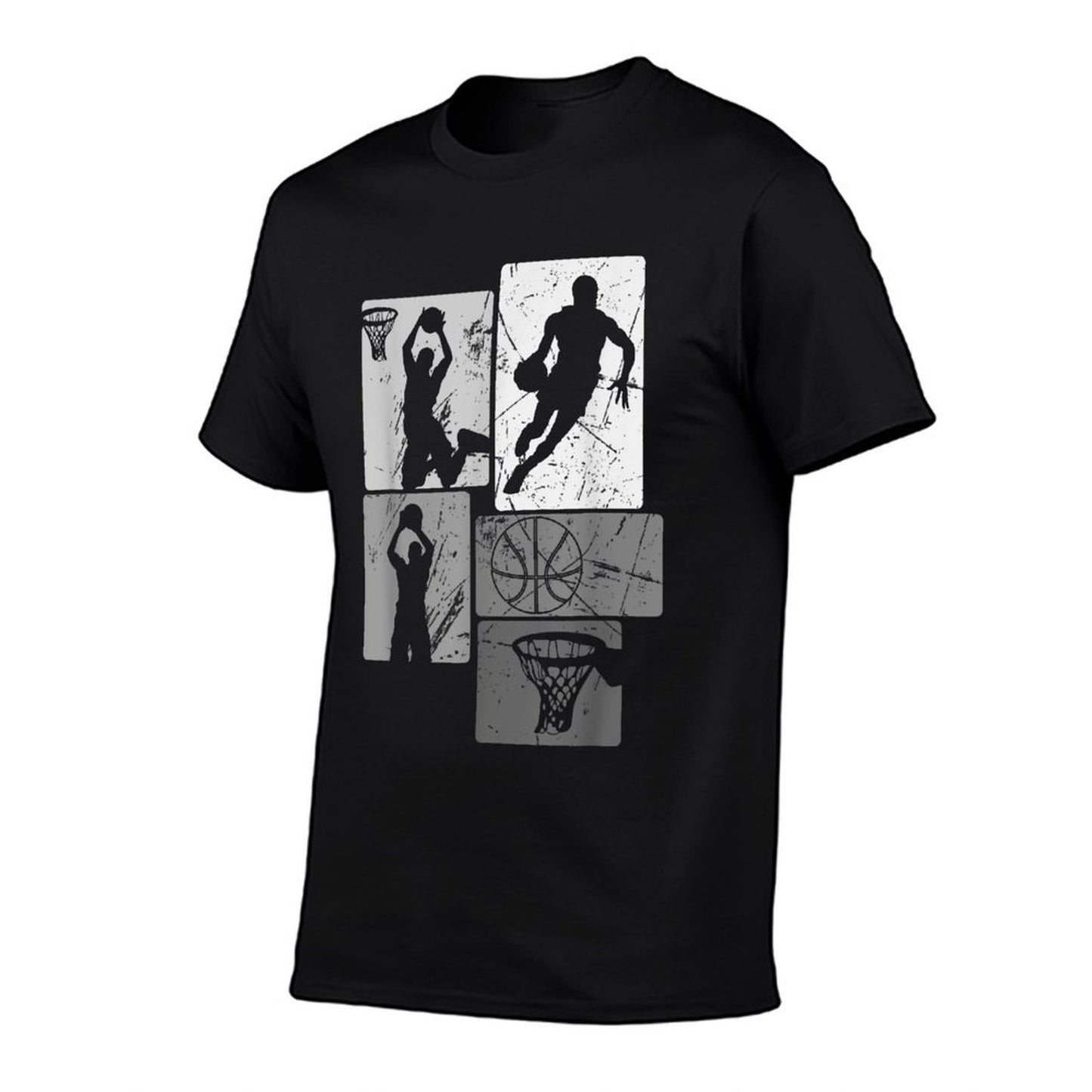 Retro Style Basketball Playing Kids Boys 10-12 12-14 Gifts Vintage-inspired T-Shirt