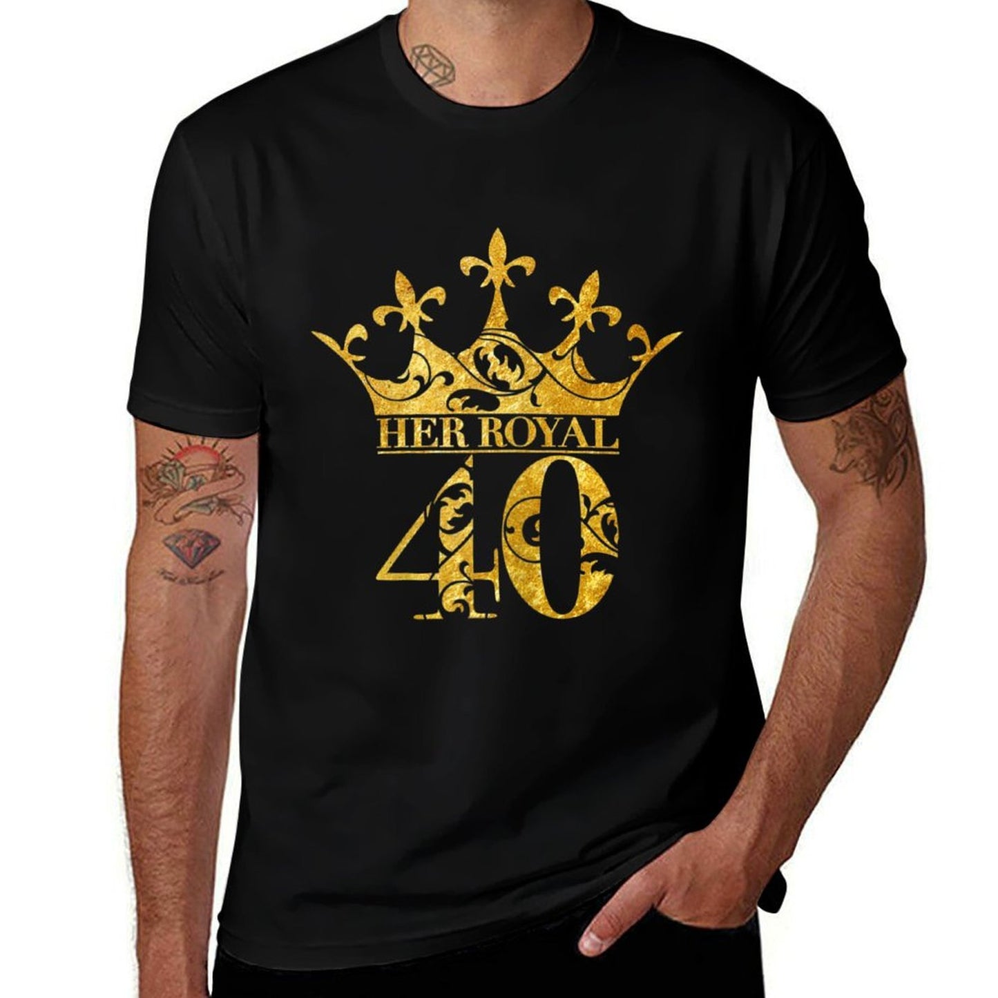 Womens 40th Birthday Gifts For Women Her Royal 40 Crown Party Quick-drying T-Shirt