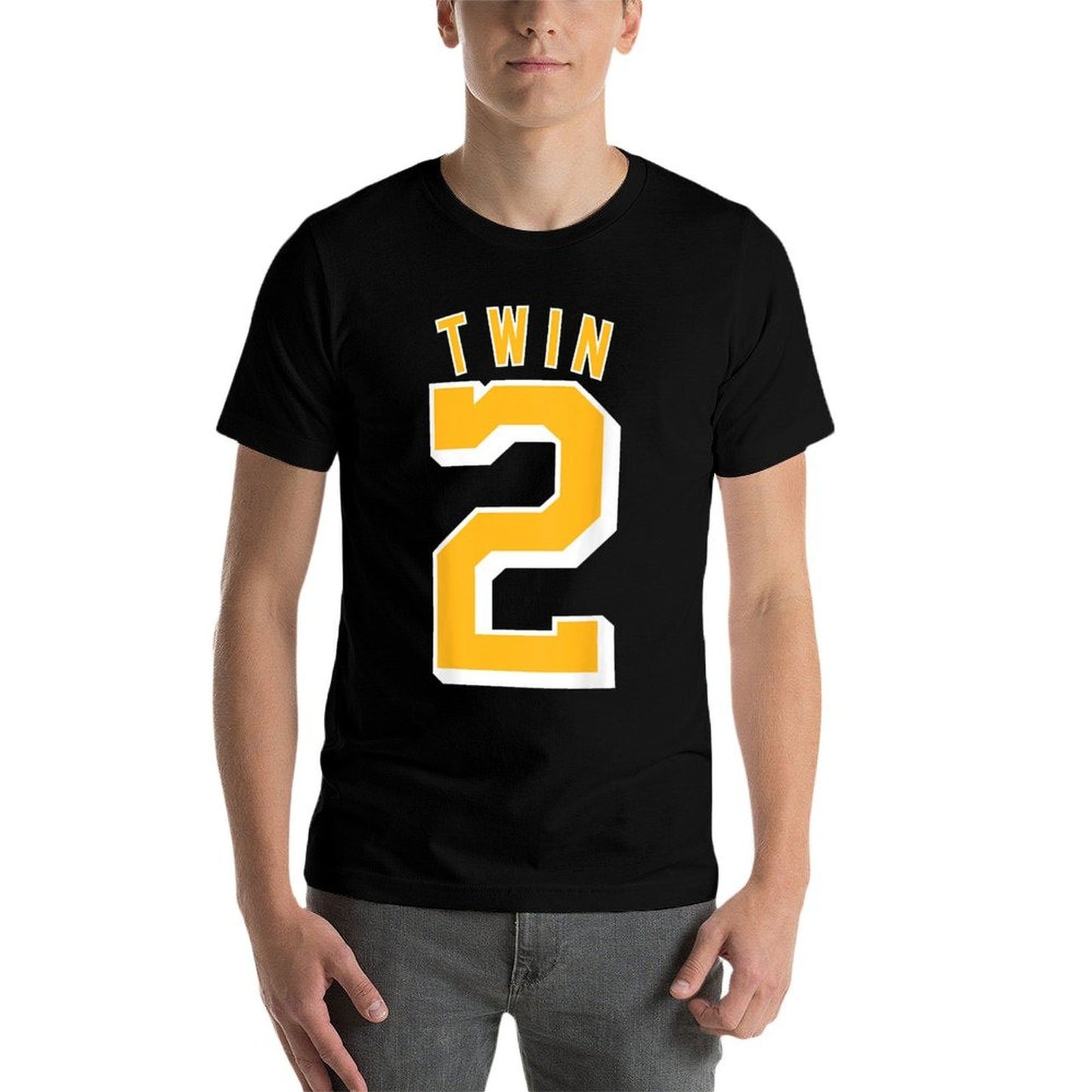 TWIN 2 And TWIN 1 Shirts Matching Adult & Kids Jersey Funny Breathable T-Shirt