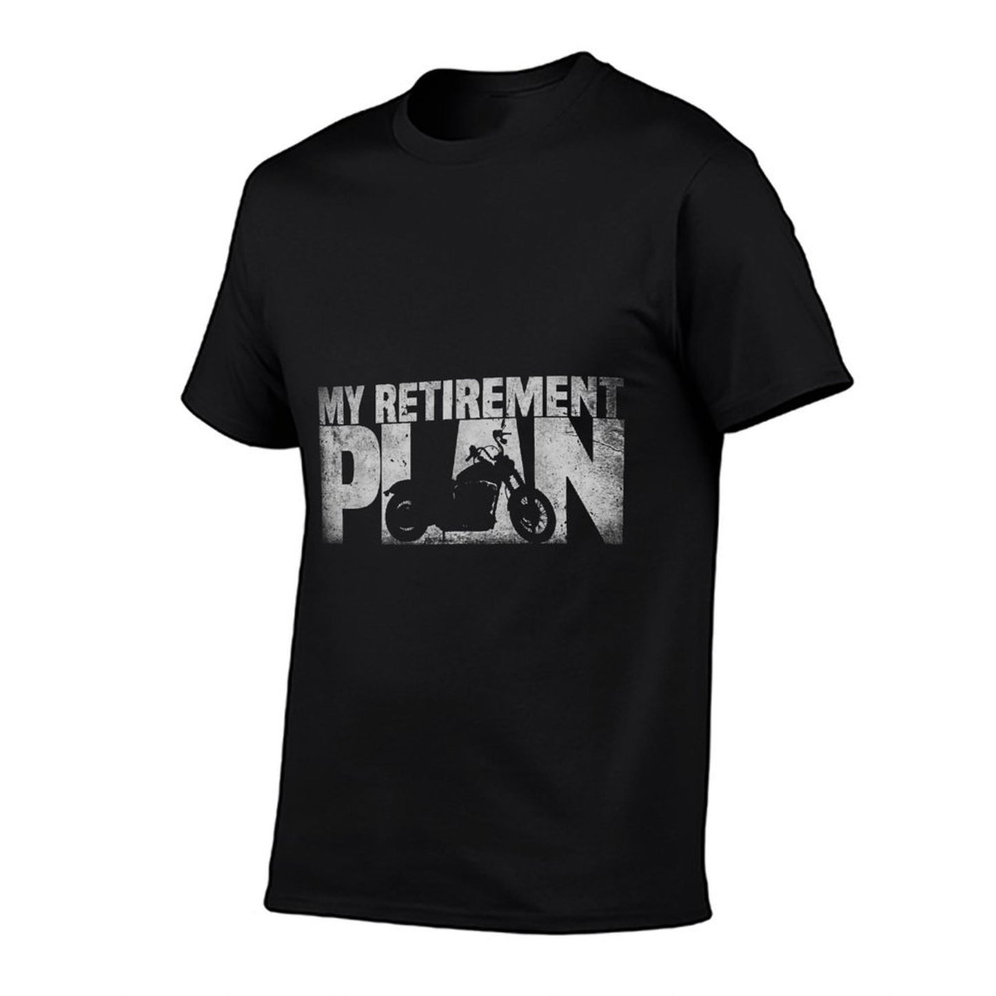 Funny Retired Riding My Retirement Plan Motorcycle Grandpa Affordable Price T-Shirt