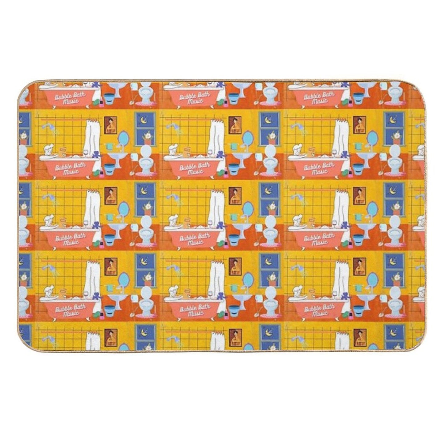 Bubble Bath Rapid-Drying Bath Mat