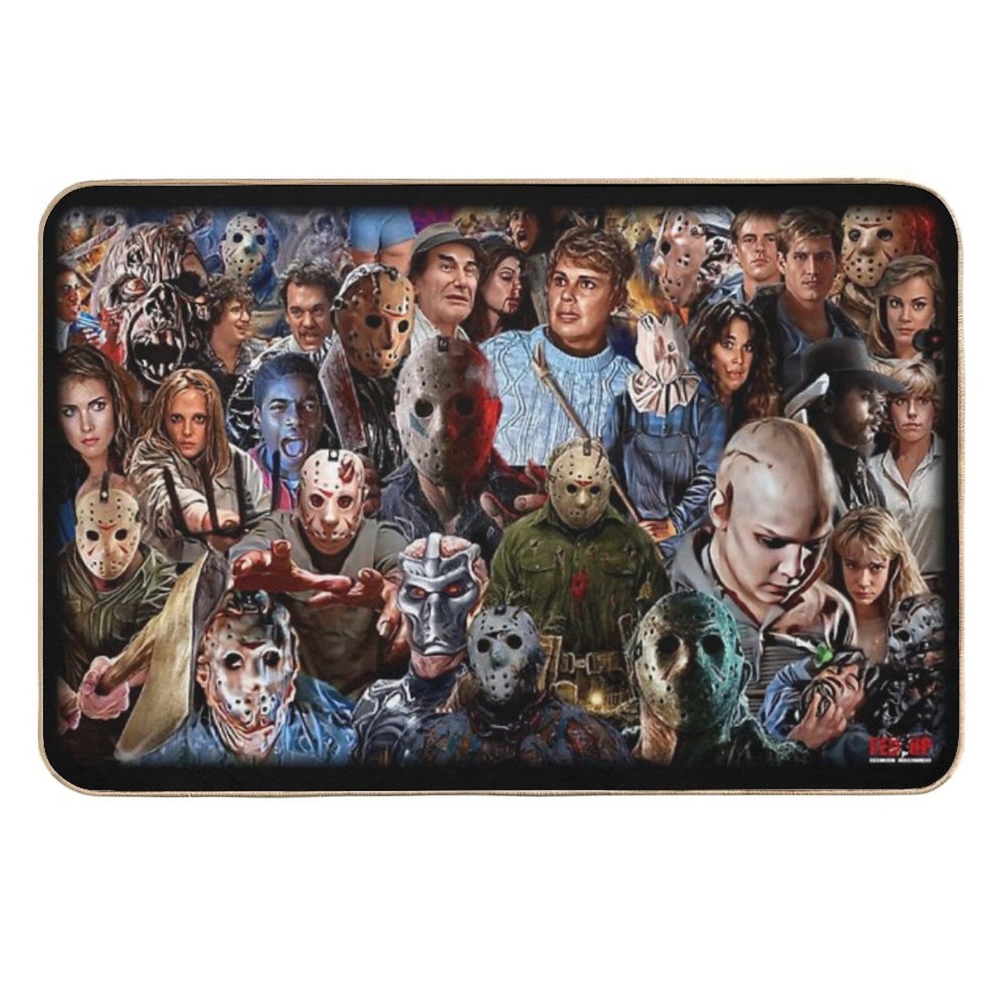 Friday The 13th Ultimate Collage Pet-Safe Bath Mat