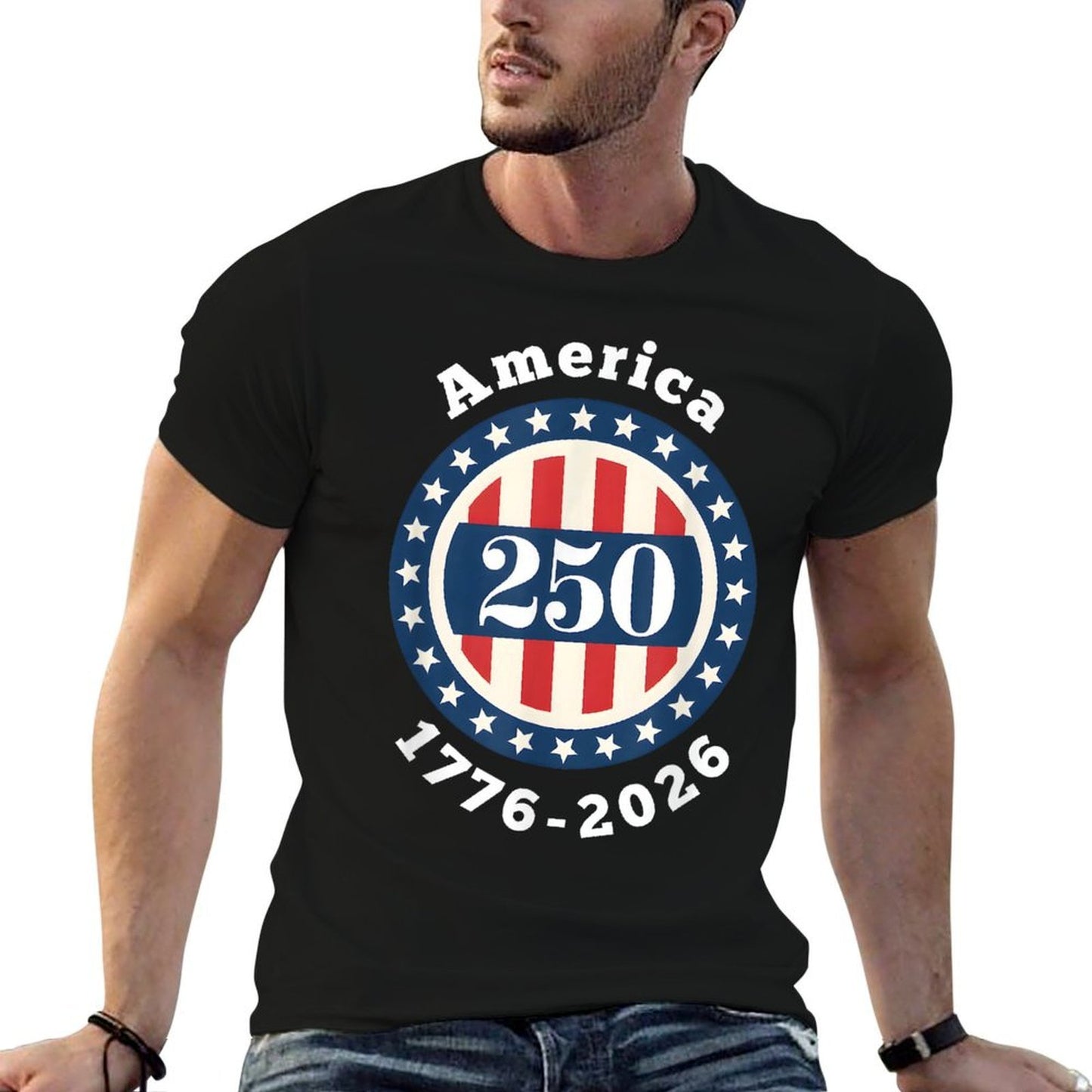 1776-2026 Semiquincentennial Declaration of Independence 250 High-quality Stitching T-Shirt