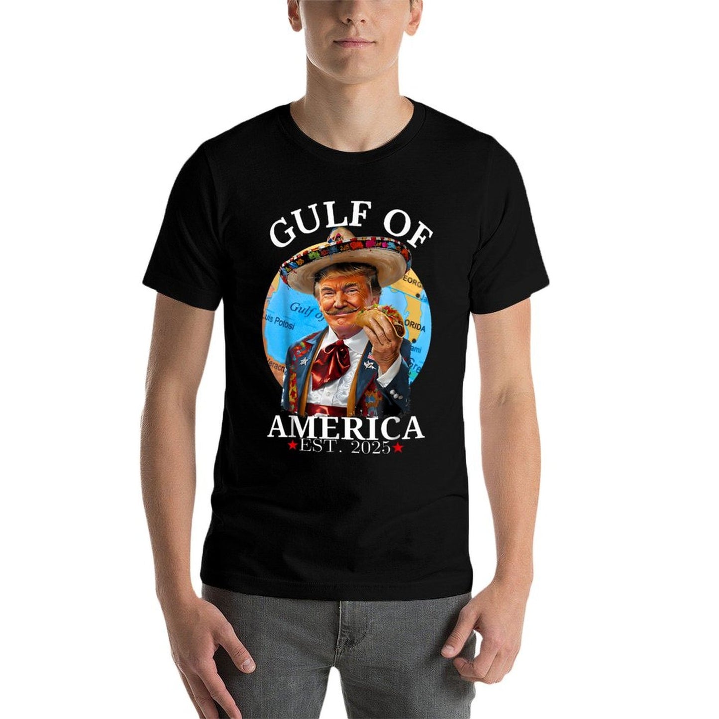 Funny Trump Shirt Gulf Of Us America Est 2025 Tagless Design T-Shirt