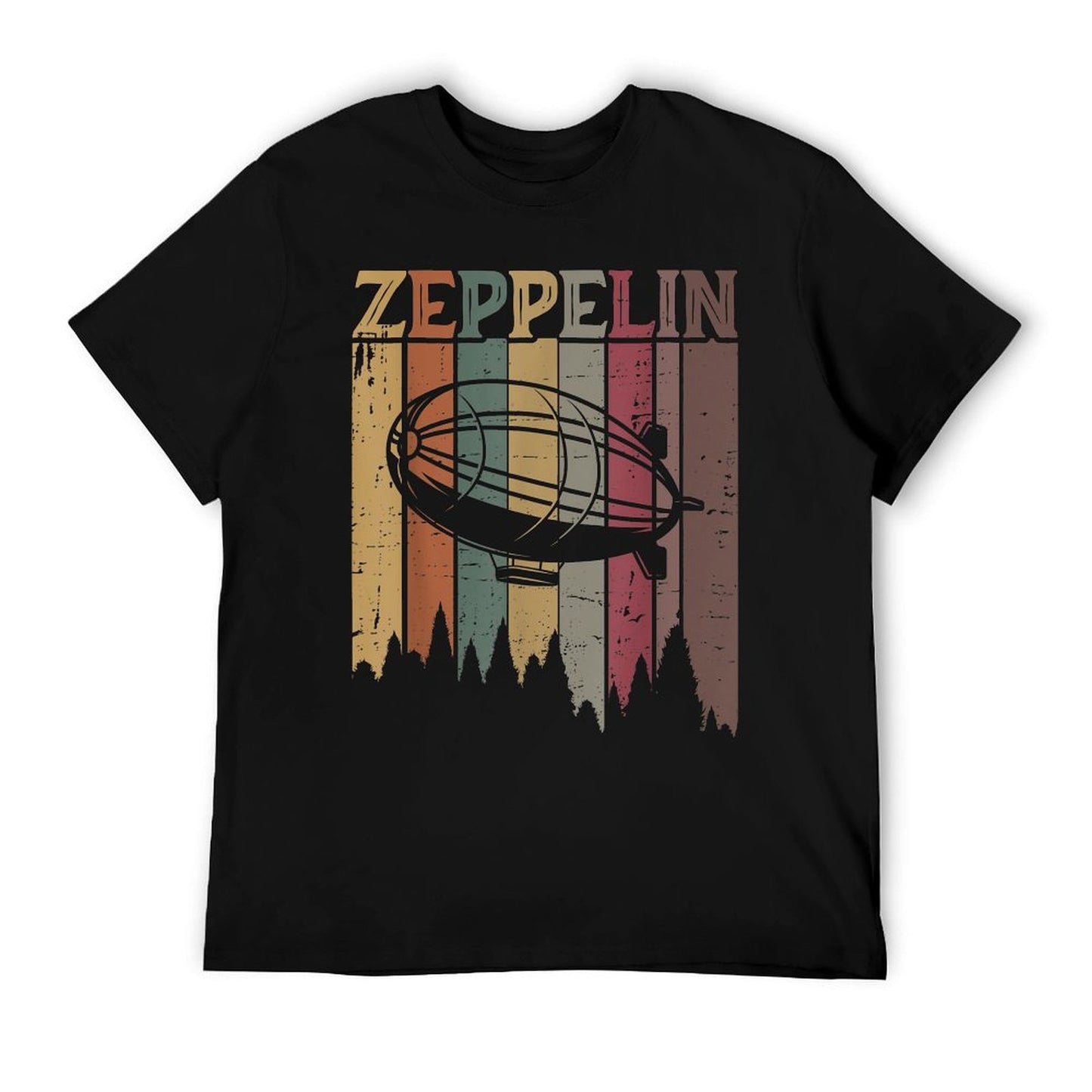 Retro Zeppelin 70s 80s Dirigible Airship Zepelin Zepplin Versatile T-Shirt