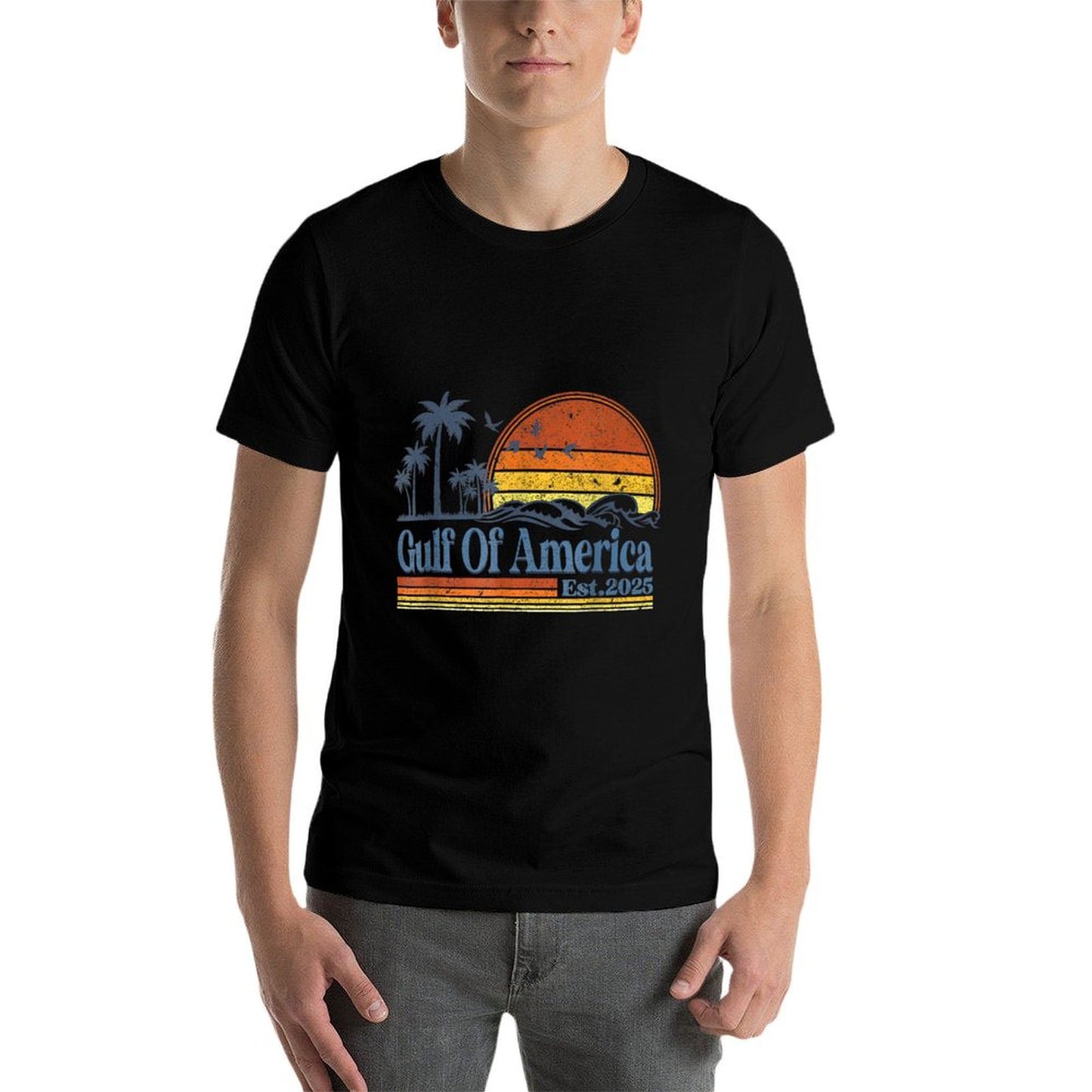 Gulf of US America Shirt Retro Golf of US America Shirt Relaxed-fit T-Shirt