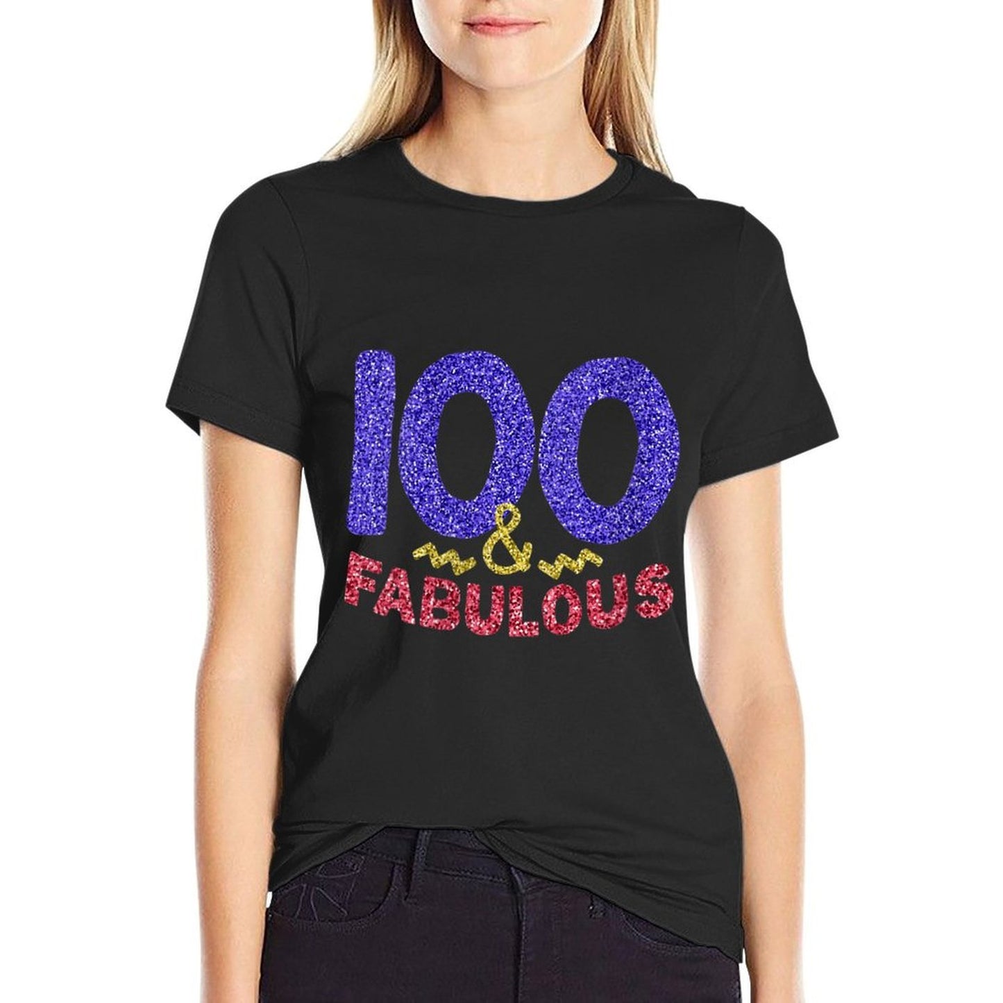Womens 100th Birthday Women Gift Funny 100 Year Old Grandma Lightweight T-Shirt