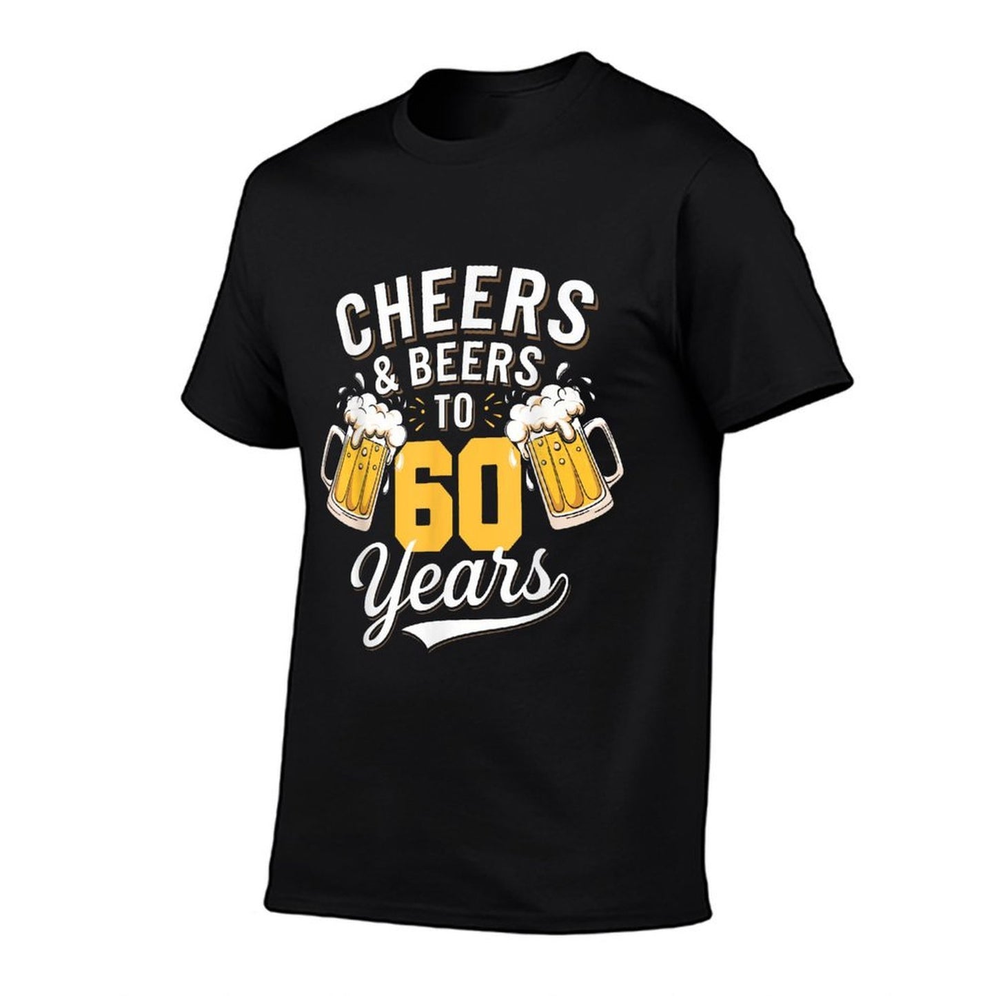 Cheer & Beer to 60 Years 60th Birthday Beer Drinking Party Cotton T-Shirt