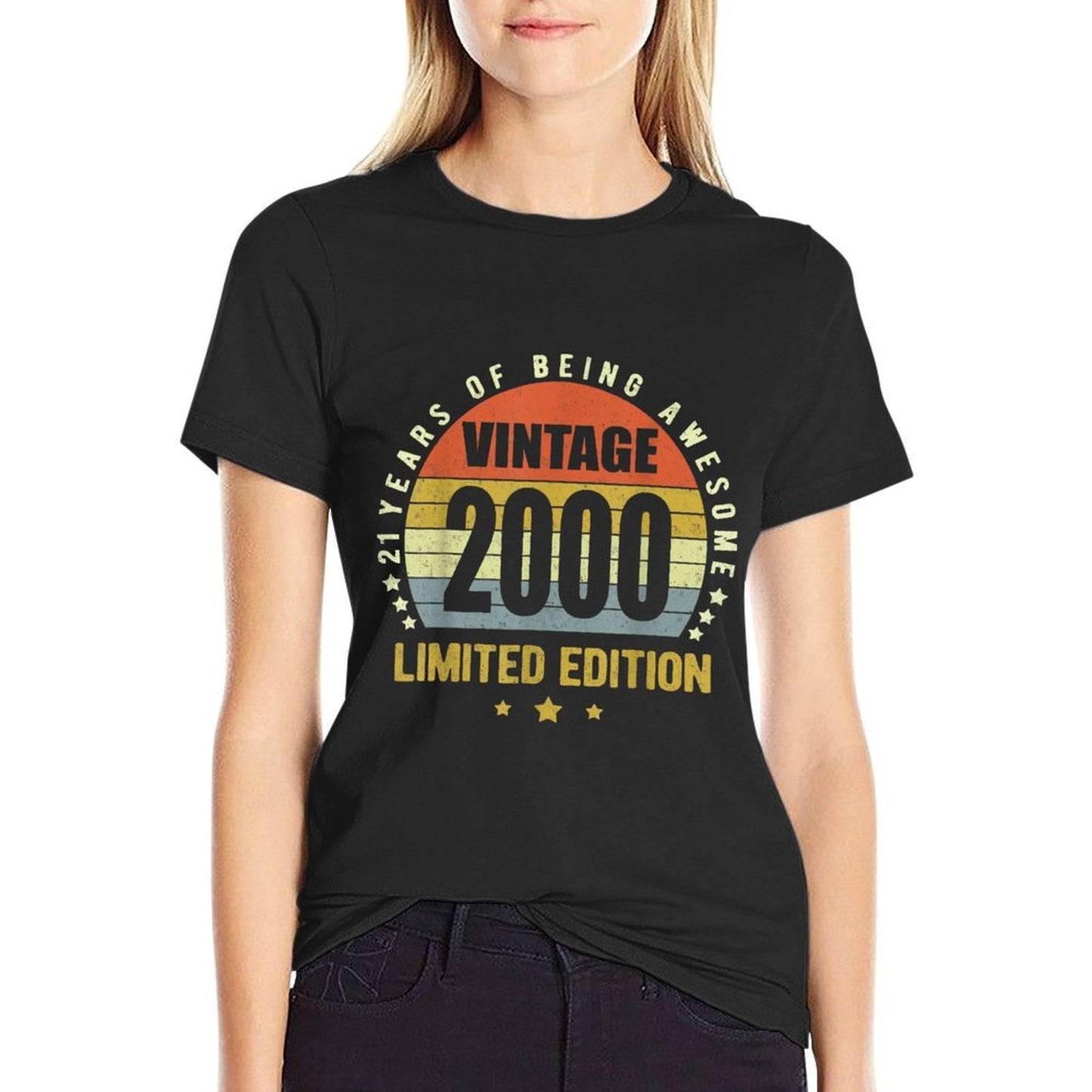 21 Year Old Gifts Vintage 2000 Limited Edition 21st Birthday Vintage-inspired T-Shirt