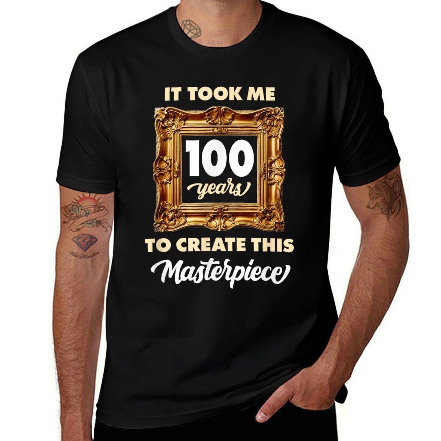 100 Year Old Funny Joke Humorous Gag 100th Birthday Heathered Texture T-Shirt