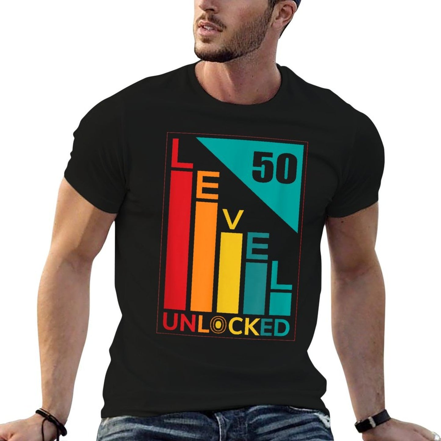Level 50 Unlocked - Video Gamer - 50th Birthday - Classic Classic T-Shirt