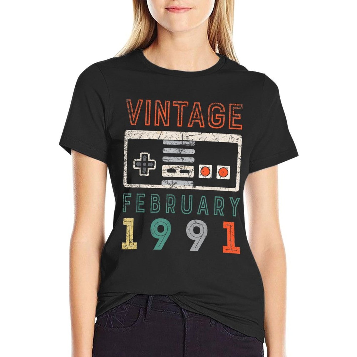 Vintage February 1991 30th Birthday 30 Year Old Eco-friendly Material T-Shirt
