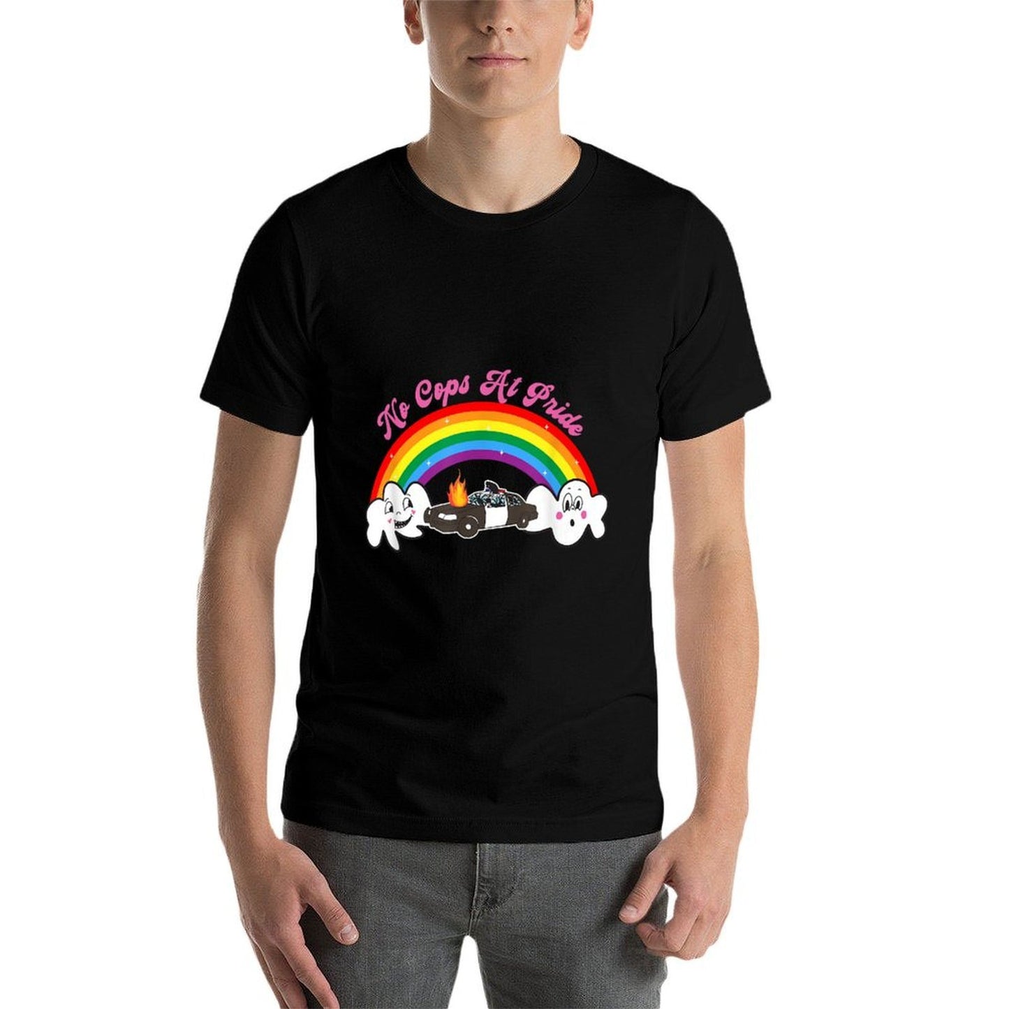 No Cops At Pride Funny LGBT Versatile T-Shirt