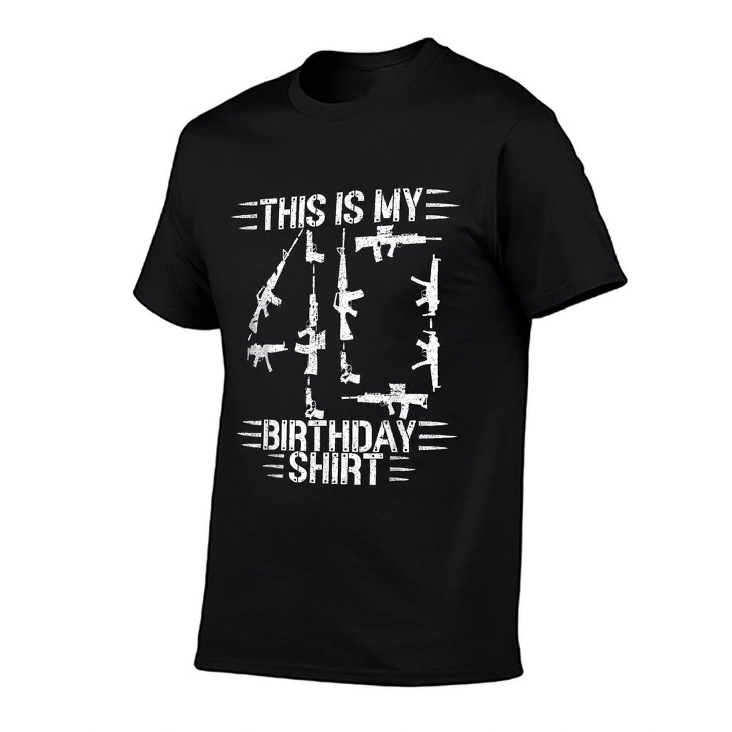 40th Birthday for 40 Years Old Guns And Weapons Owner Slim-fit Cut T-Shirt