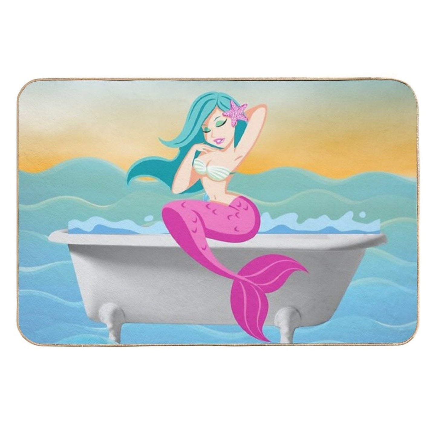 Mermaid in Bath Pet-Safe Bath Mat
