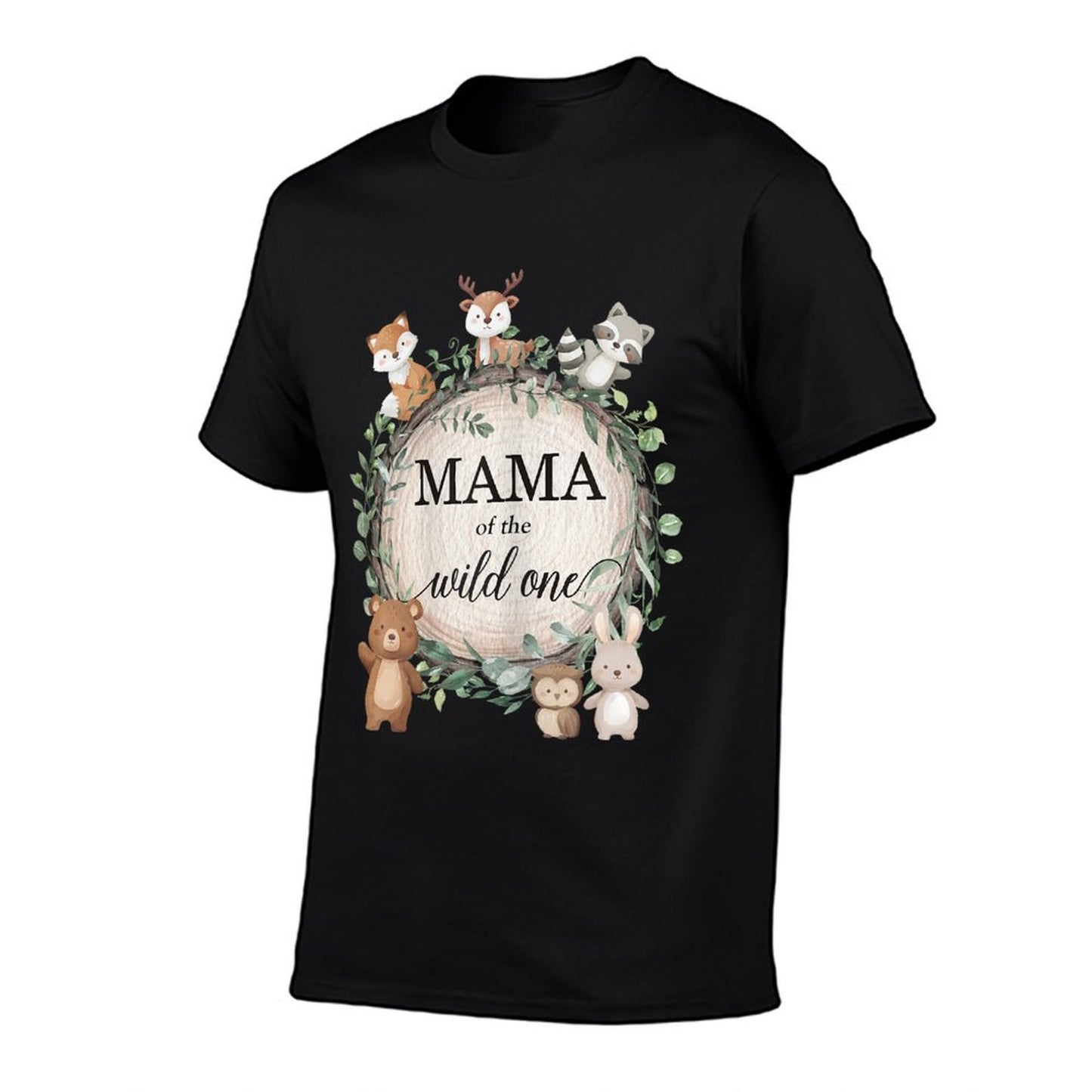 Mama of The Wild One Woodland Forest Animals 1st Birthday Breathable T-Shirt