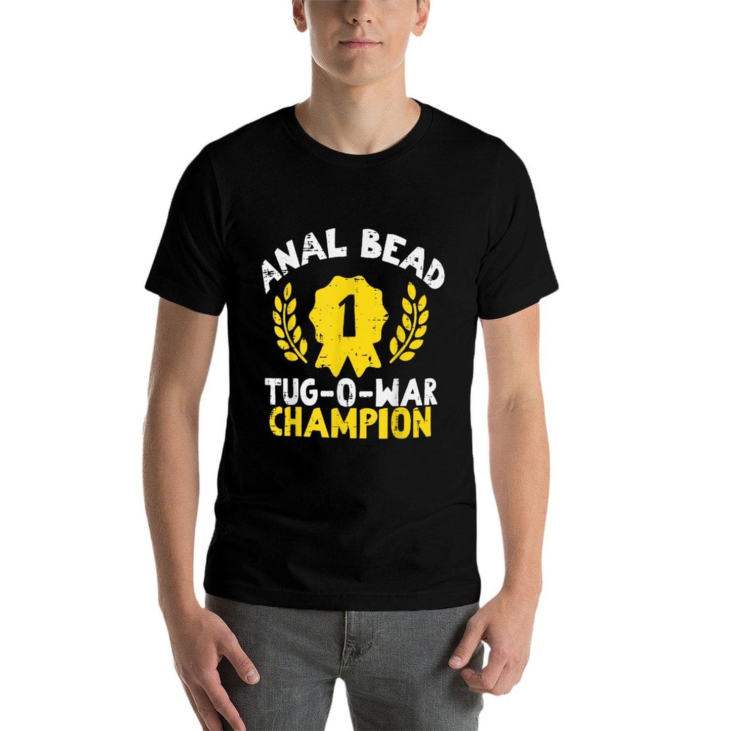Bead Tug O War Champion Funny Saying Adult Humor Men Women Relaxed-fit T-Shirt