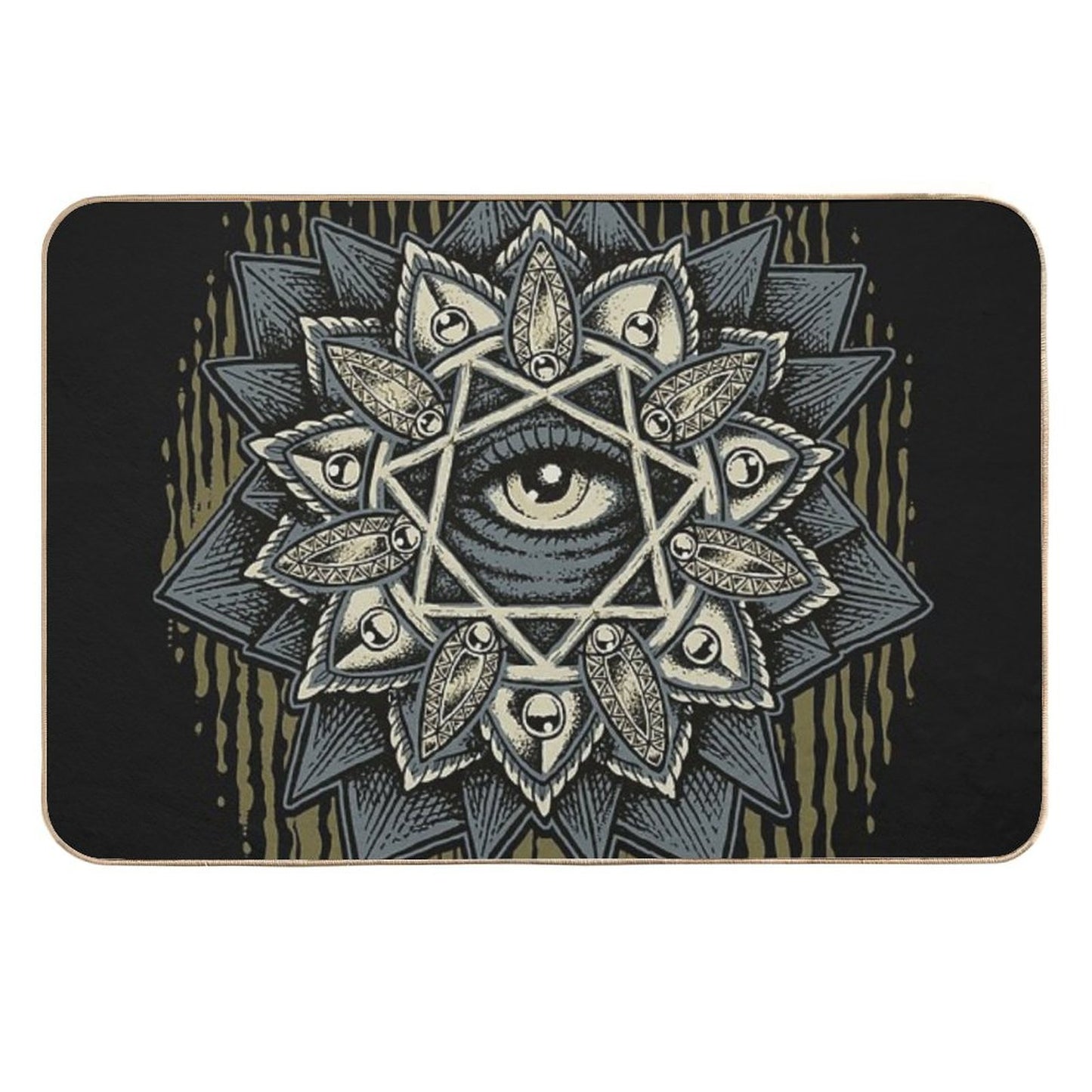 Seven Rays Eye Stain-Proof Bath Mat